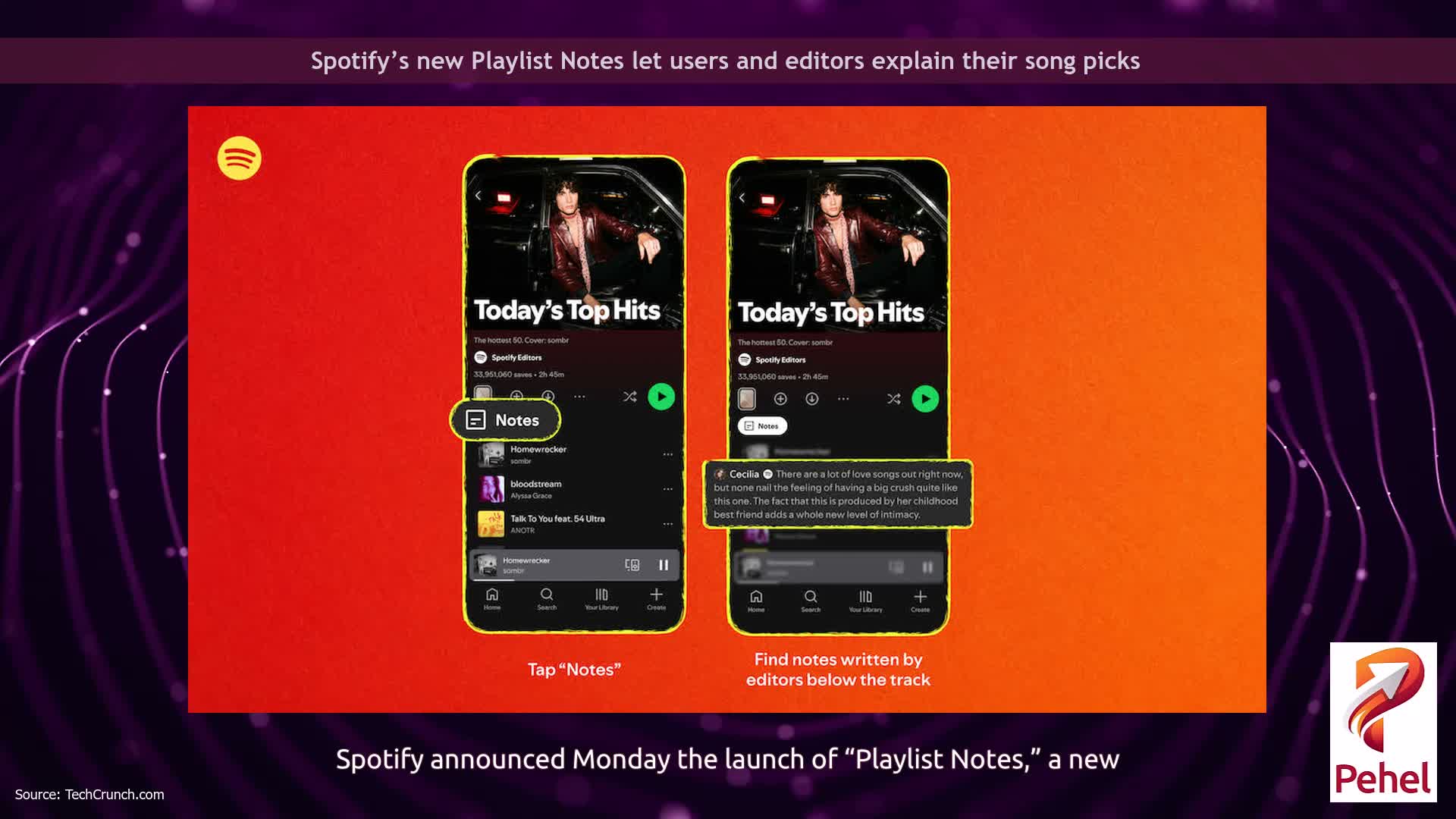 Spotify’s new Playlist Notes let users and editors explain their song picks