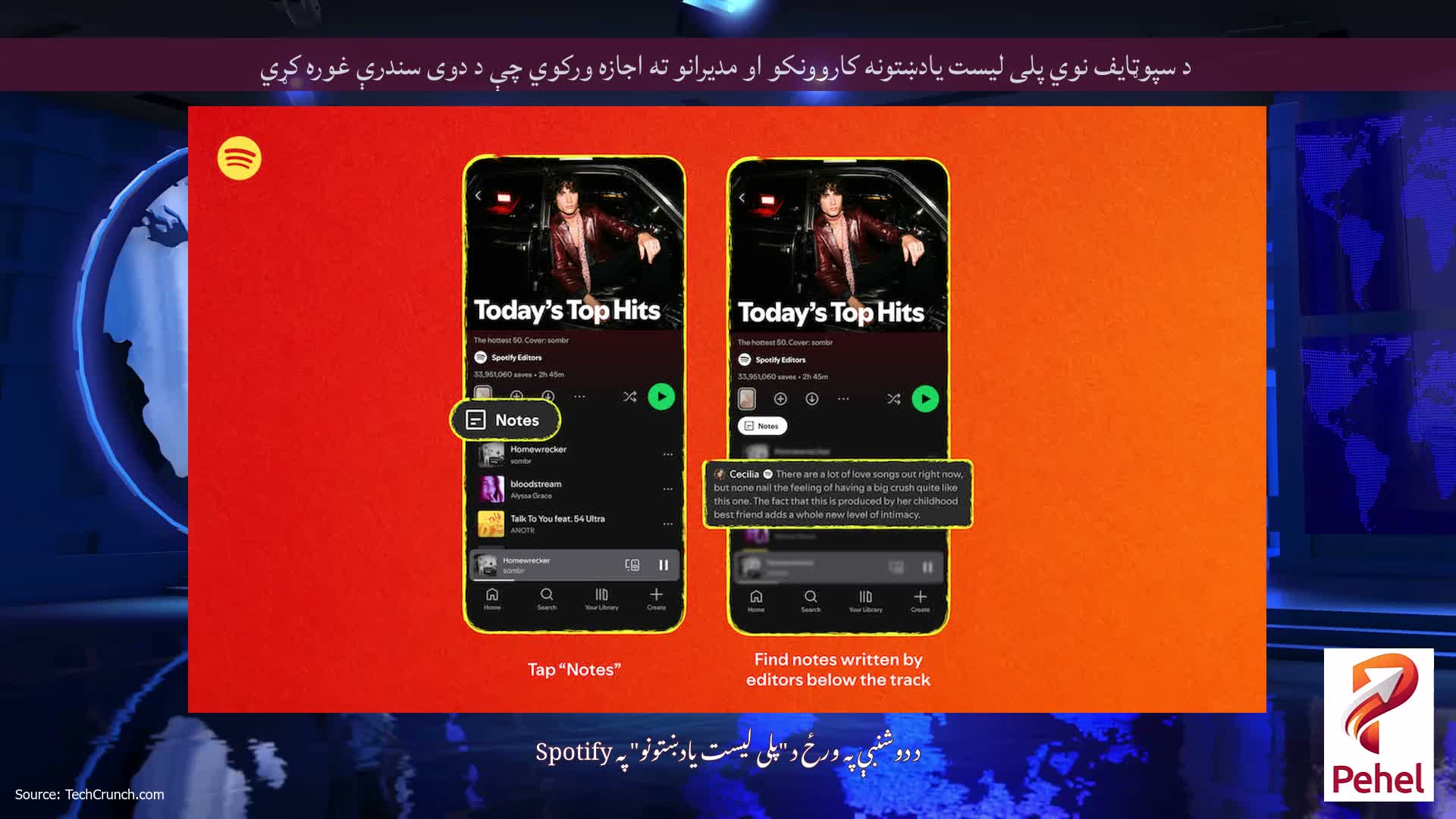د سپوټایف نوي پلی لیست یادښتونه کاروونکو او مدیرانو ته اجازه ورکوي چې د دوی سندرې غوره کړي