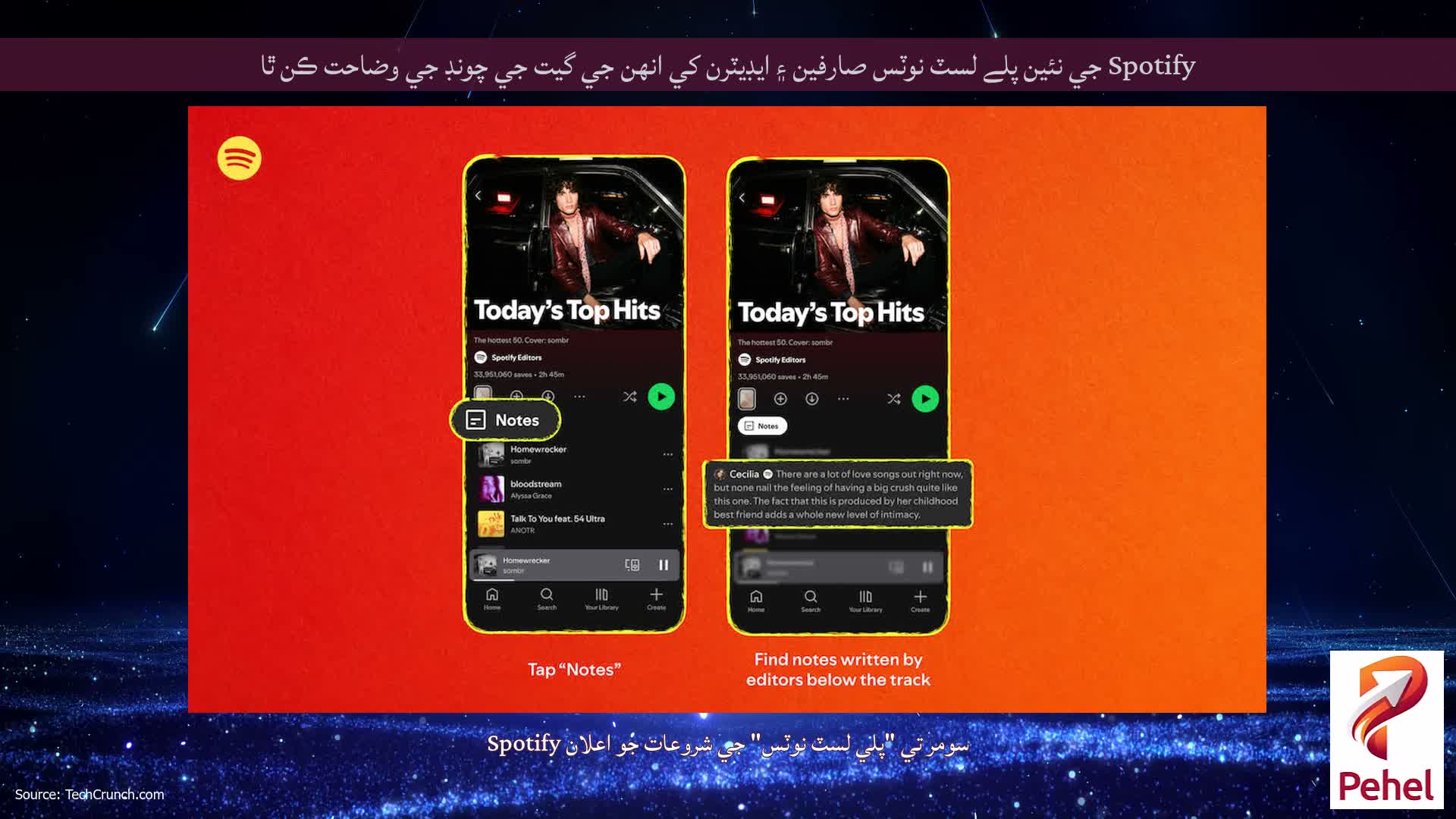 Spotify جي نئين پلے لسٽ نوٽس صارفين ۽ ايڊيٽرن کي انهن جي گيت جي چونڊ جي وضاحت ڪن ٿا