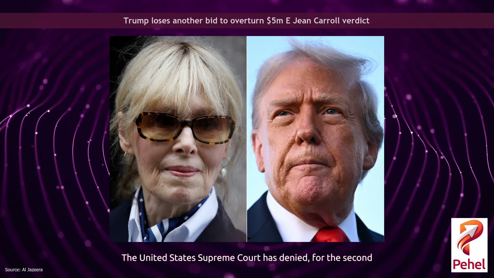 Trump loses another bid to overturn $5m E Jean Carroll verdict