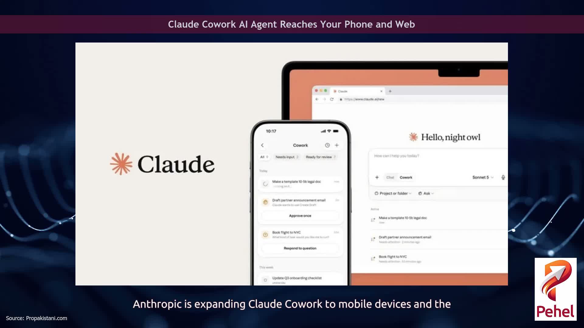 Claude Cowork AI Agent Reaches Your Phone and Web