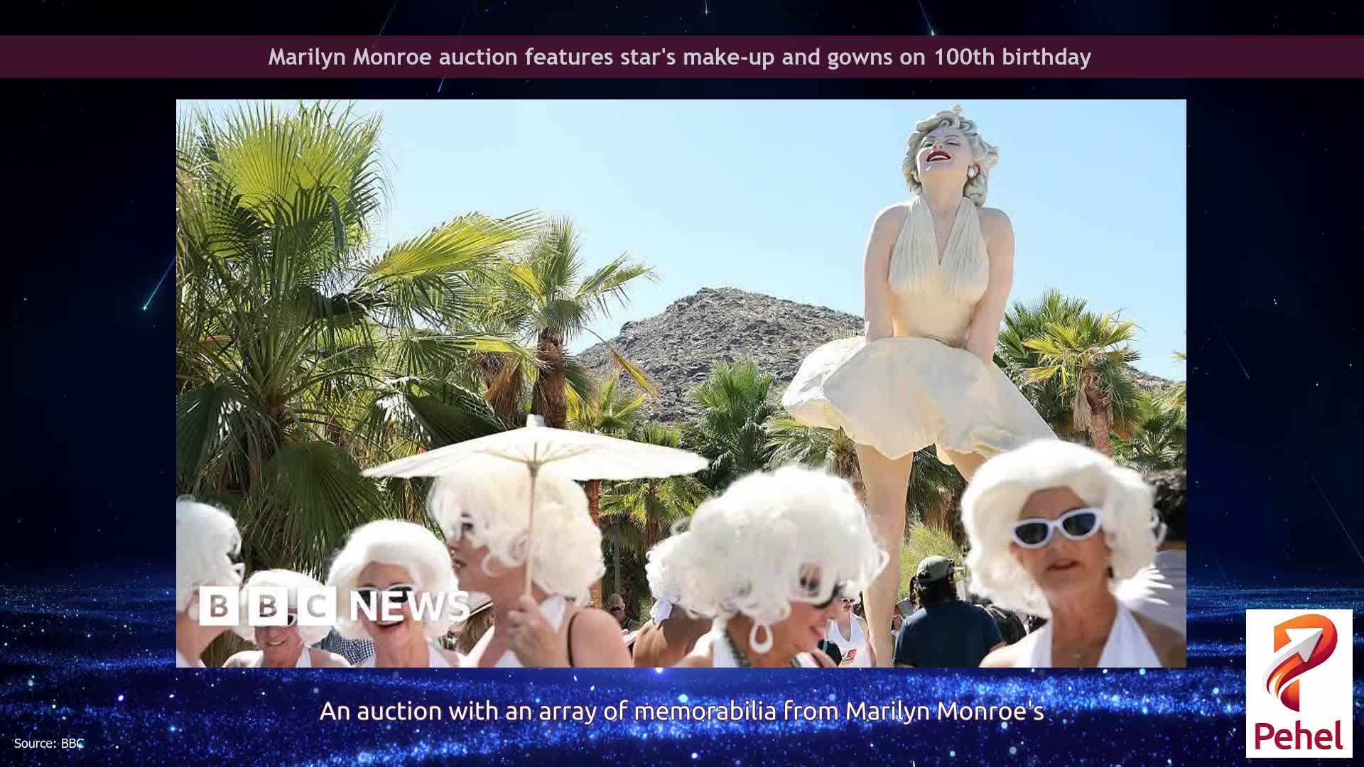 Marilyn Monroe auction features star's make-up and gowns on 100th birthday
