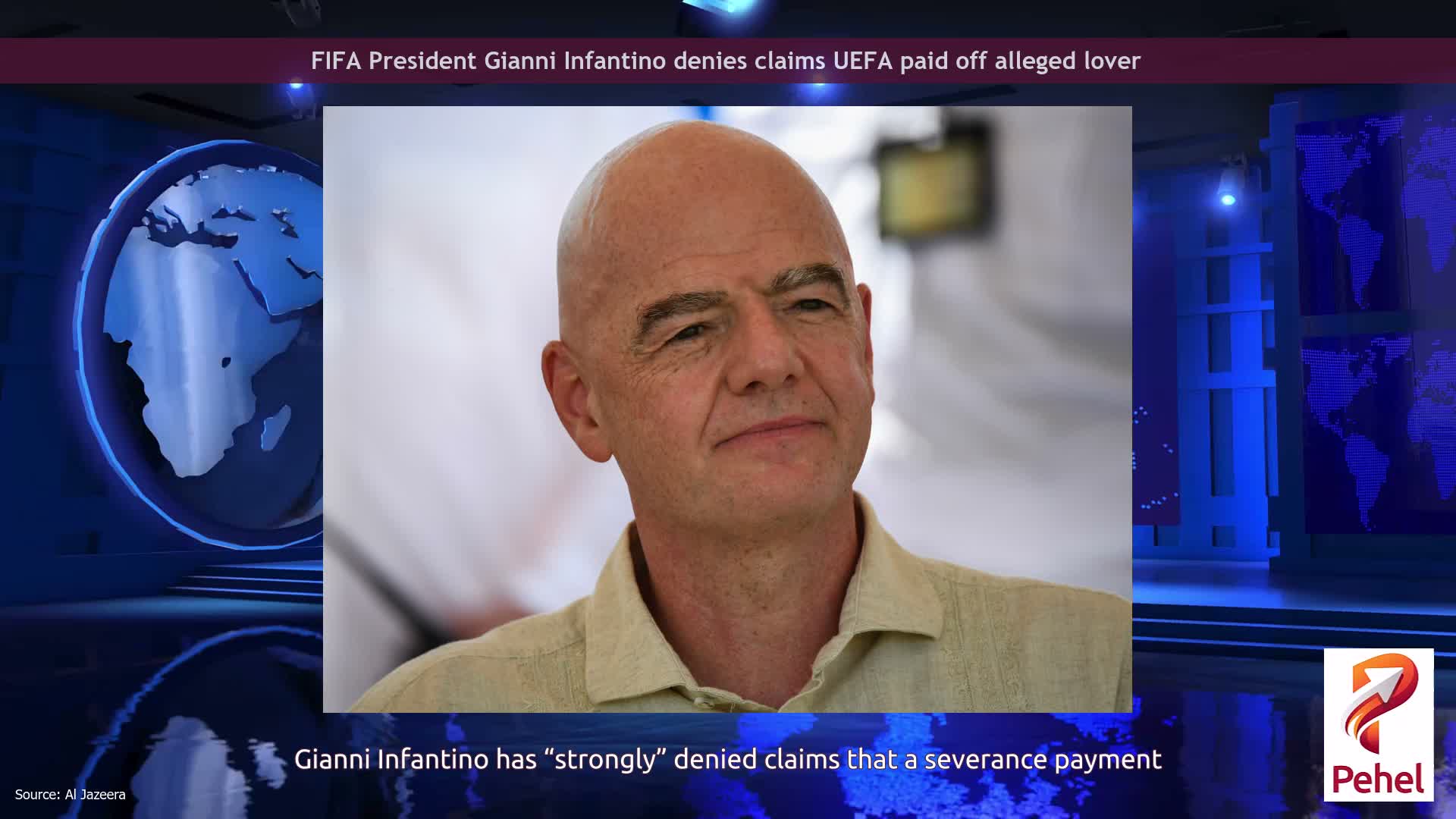 FIFA President Gianni Infantino denies claims UEFA paid off alleged lover