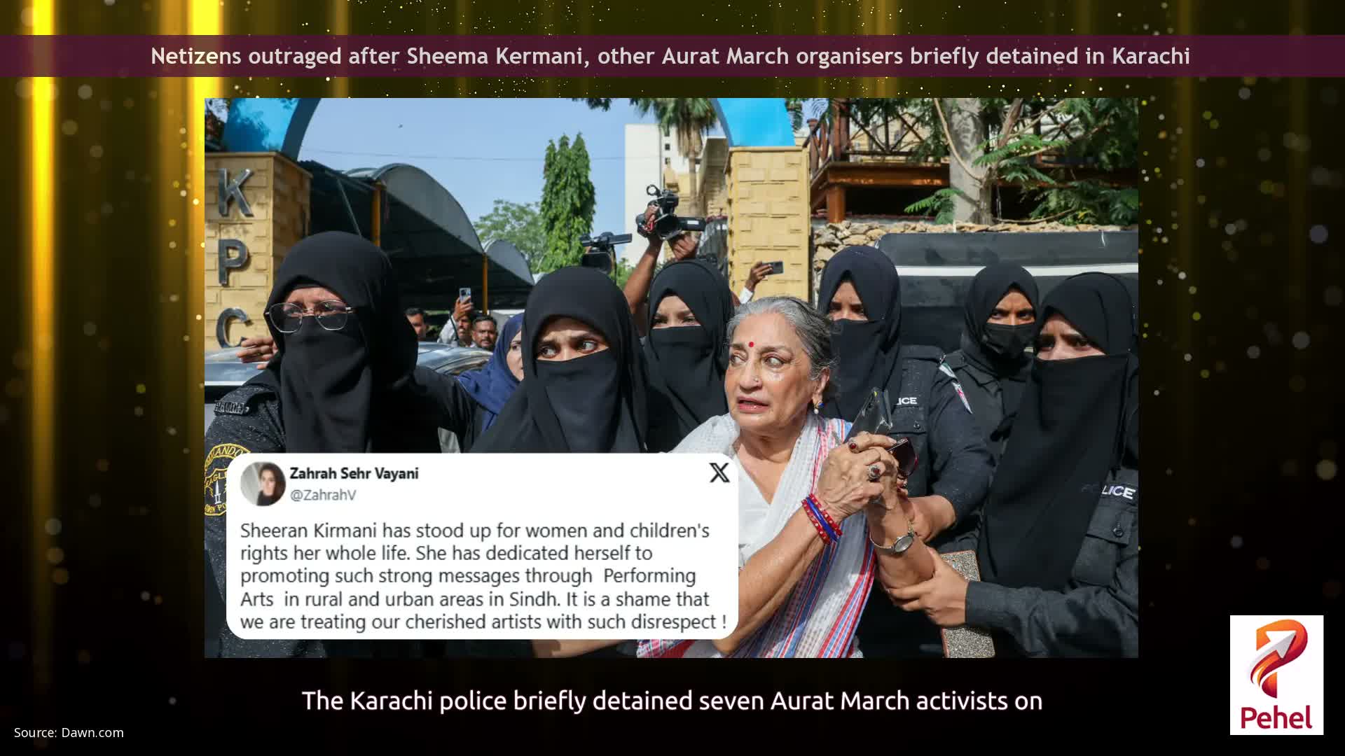 Netizens outraged after Sheema Kermani, other Aurat March organisers briefly detained in Karachi