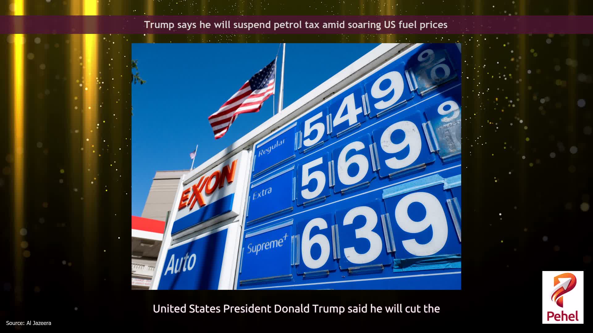 Trump says he will suspend petrol tax amid soaring US fuel prices