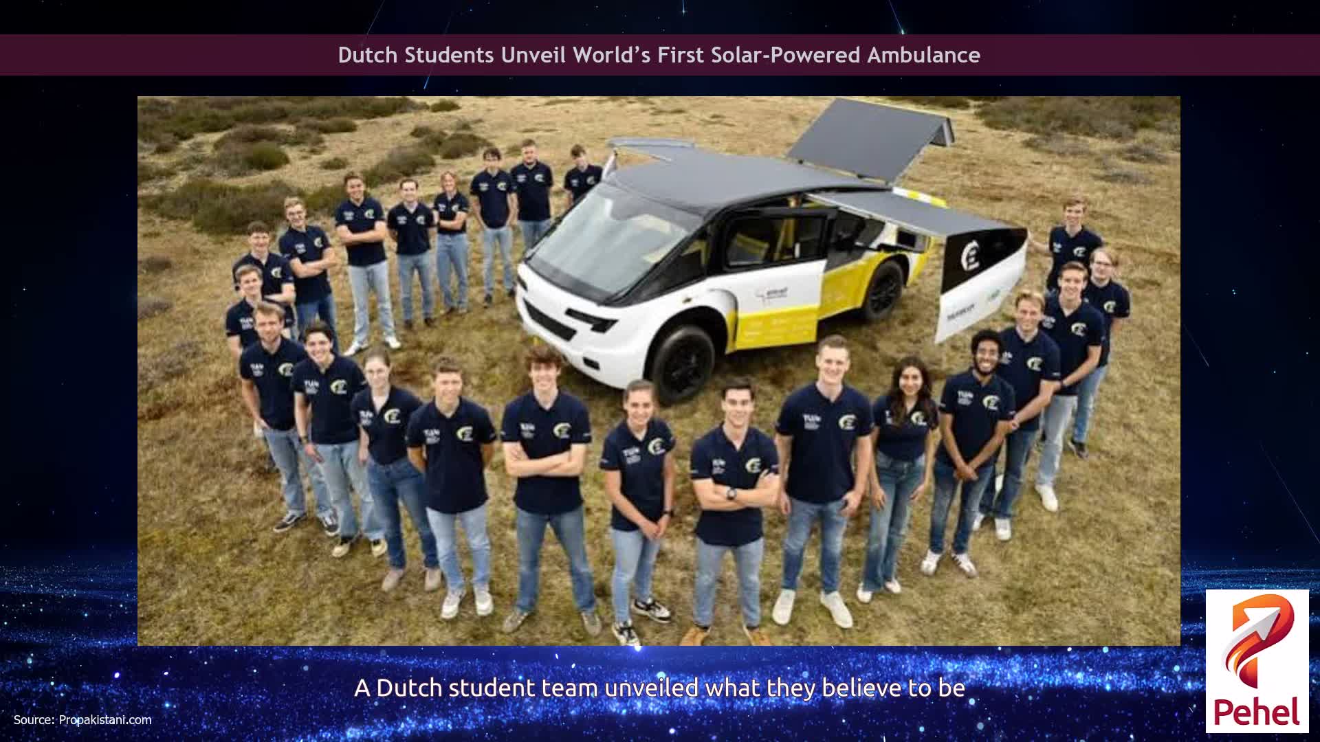 Dutch Students Unveil World’s First Solar-Powered Ambulance