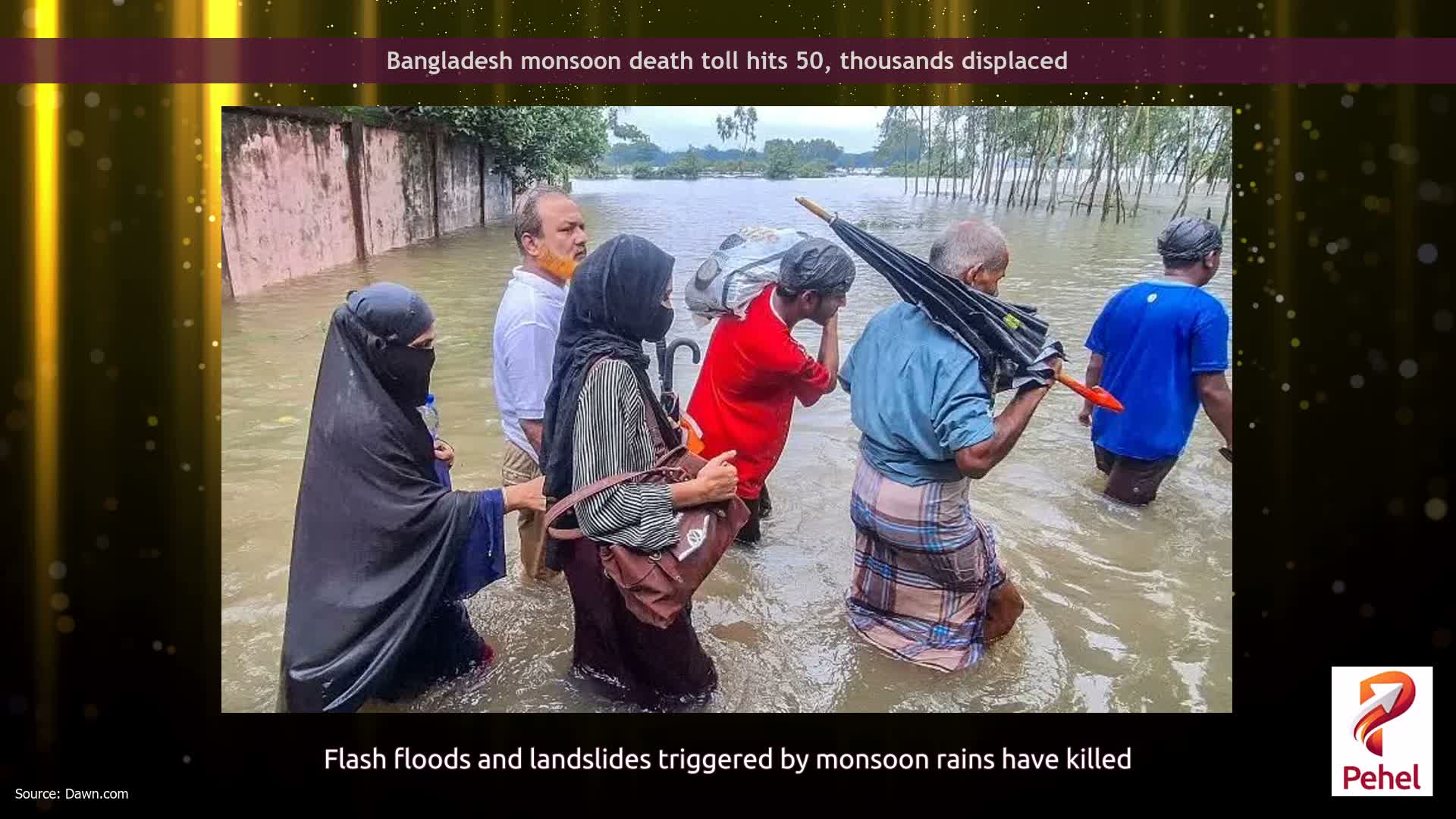 Bangladesh monsoon death toll hits 50, thousands displaced