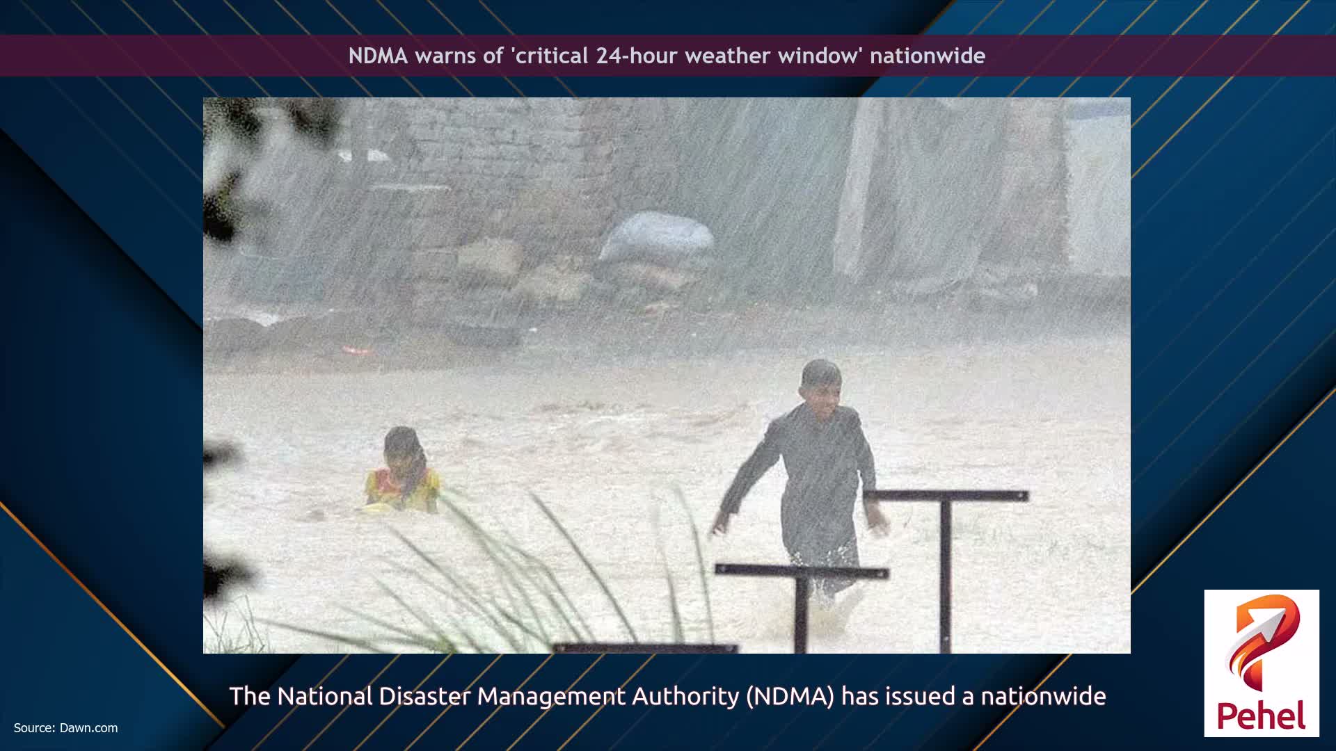 NDMA warns of 'critical 24-hour weather window' nationwide