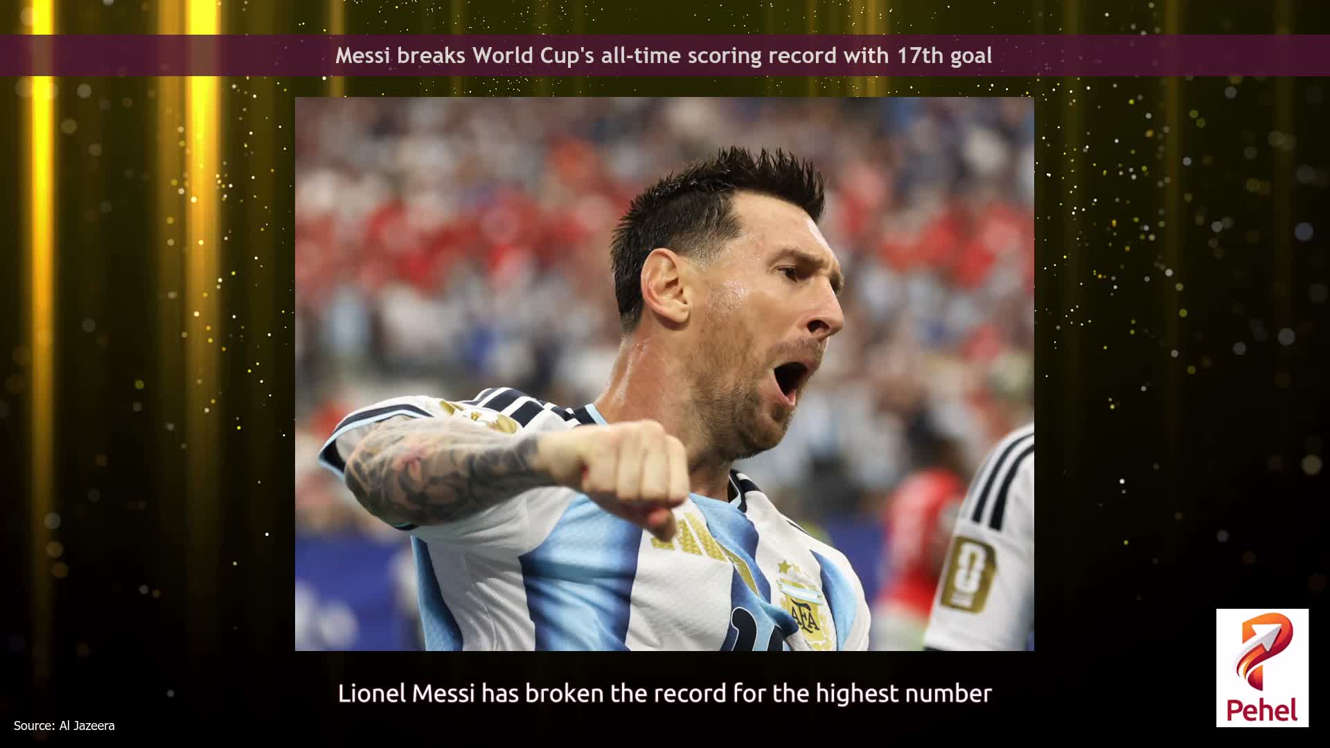 Messi breaks World Cup's all-time scoring record with 17th goal
