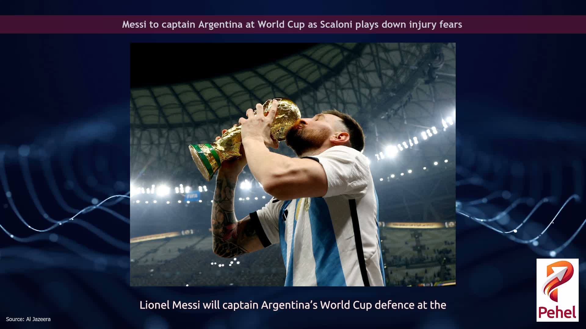 Messi to captain Argentina at World Cup as Scaloni plays down injury fears