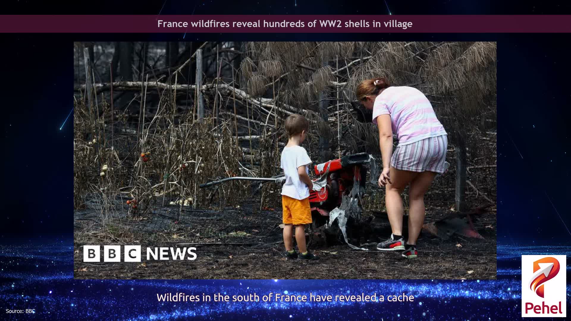 France wildfires reveal hundreds of WW2 shells in village