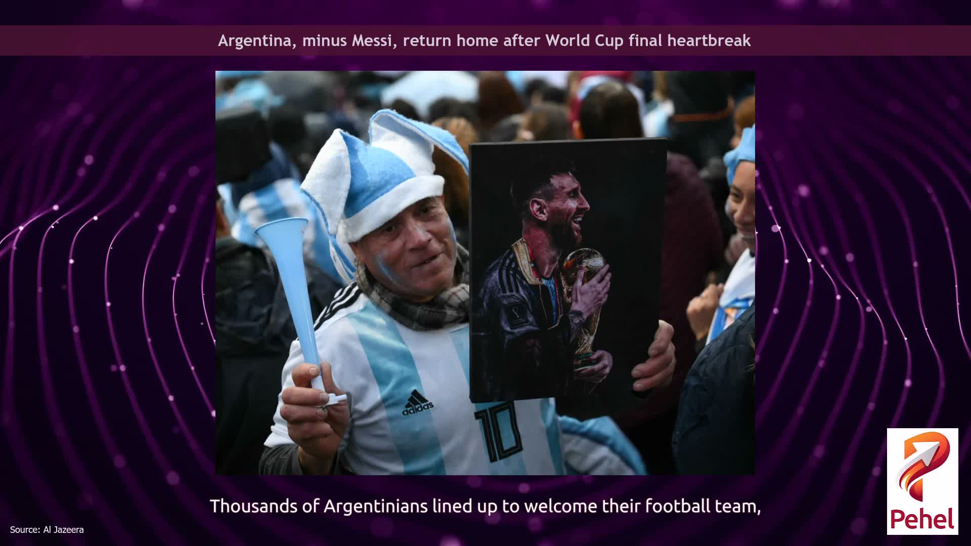 Argentina, minus Messi, return home after World Cup final heartbreak