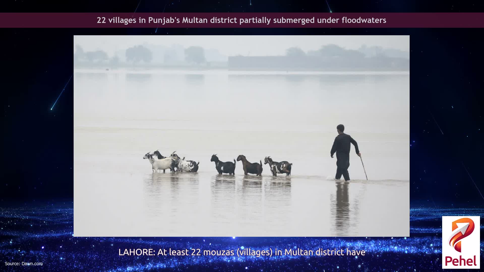 22 villages in Punjab's Multan district partially submerged under floodwaters