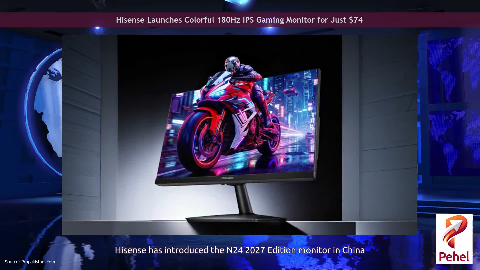 Hisense Launches Colorful 180Hz IPS Gaming Monitor for Just $74