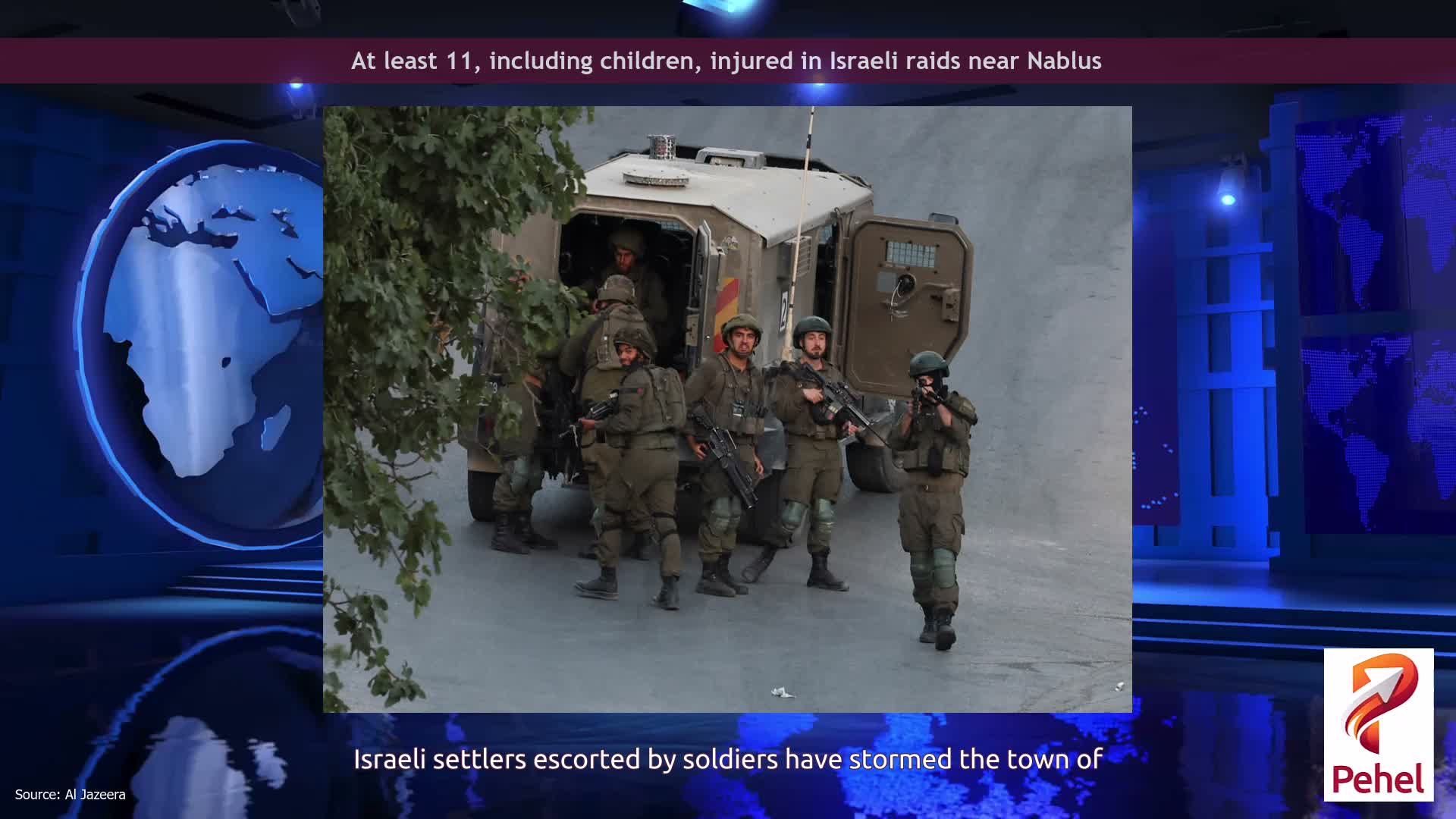At least 11, including children, injured in Israeli raids near Nablus