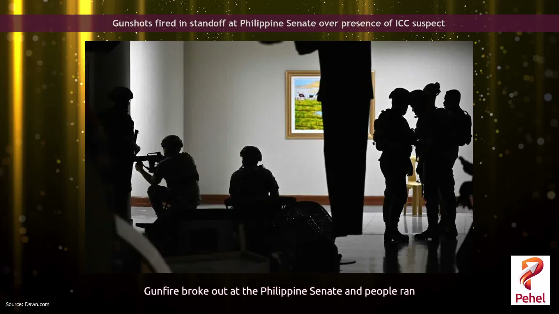Gunshots fired in standoff at Philippine Senate over presence of ICC suspect