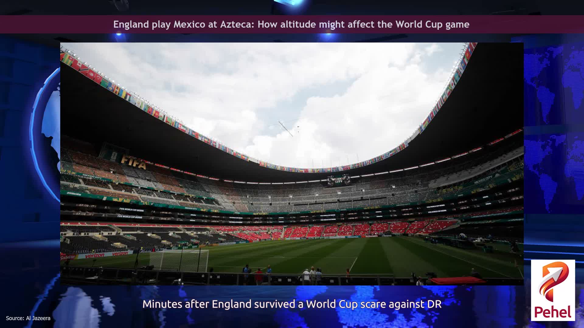 England play Mexico at Azteca: How altitude might affect the World Cup game