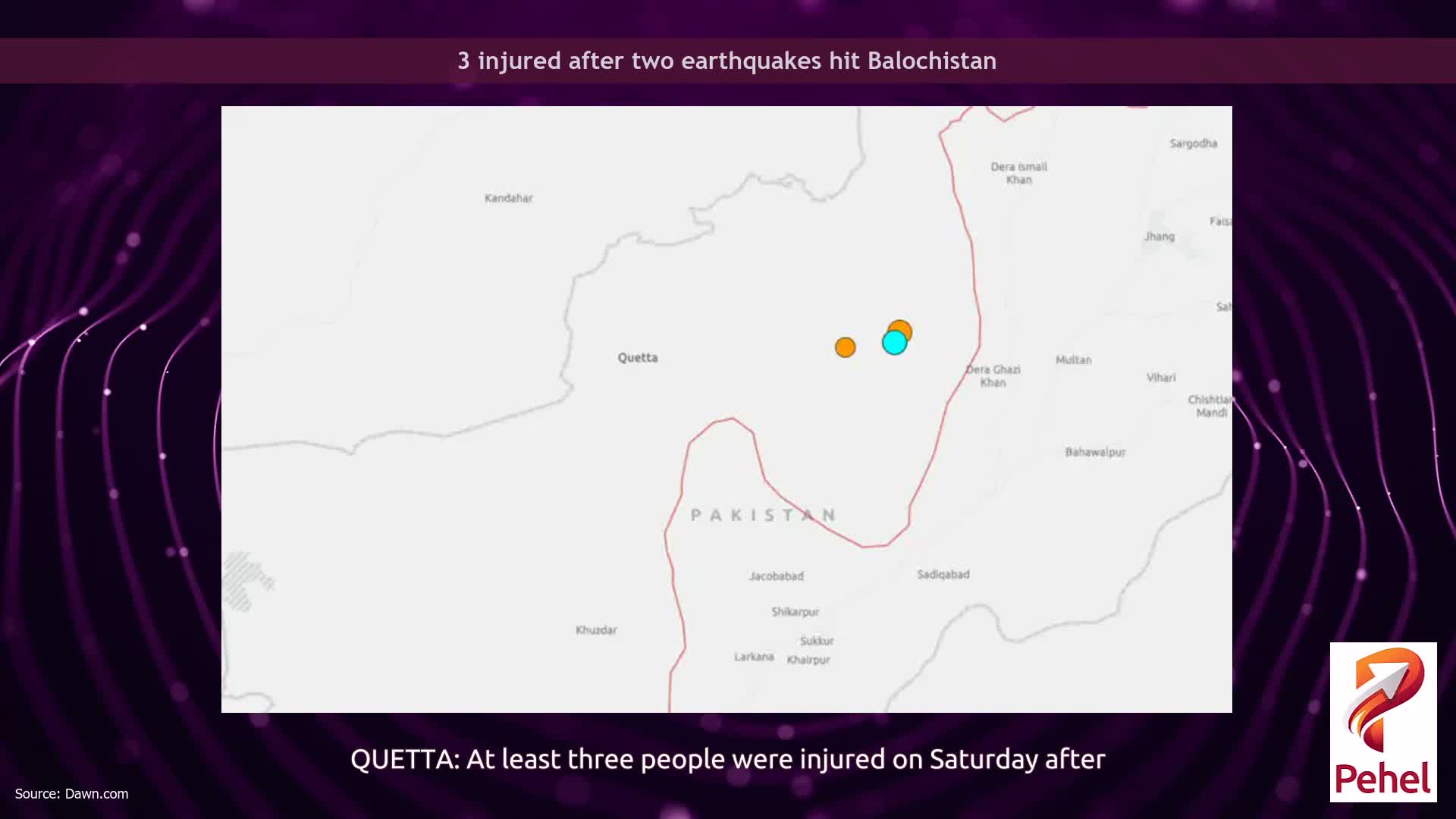 3 injured after two earthquakes hit Balochistan