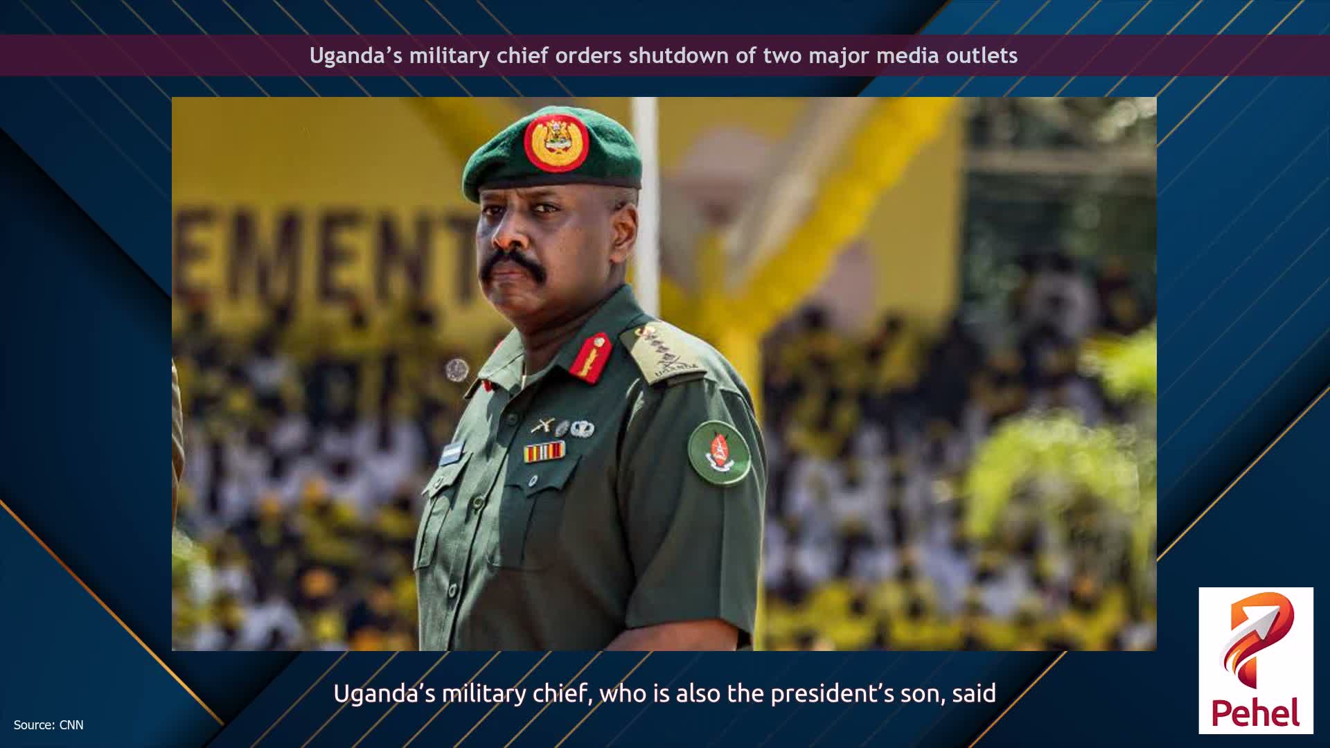 Uganda’s military chief orders shutdown of two major media outlets