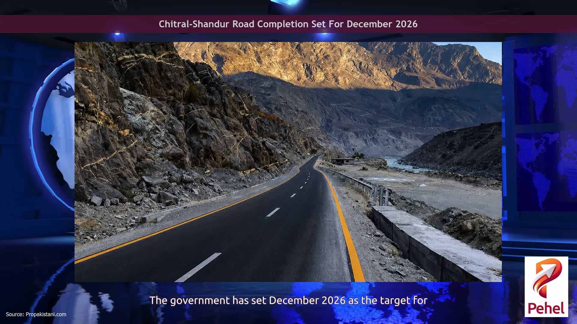 Chitral-Shandur Road Completion Set For December 2026