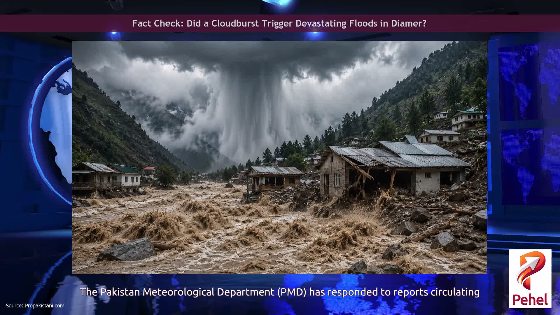 Fact Check: Did a Cloudburst Trigger Devastating Floods in Diamer?
