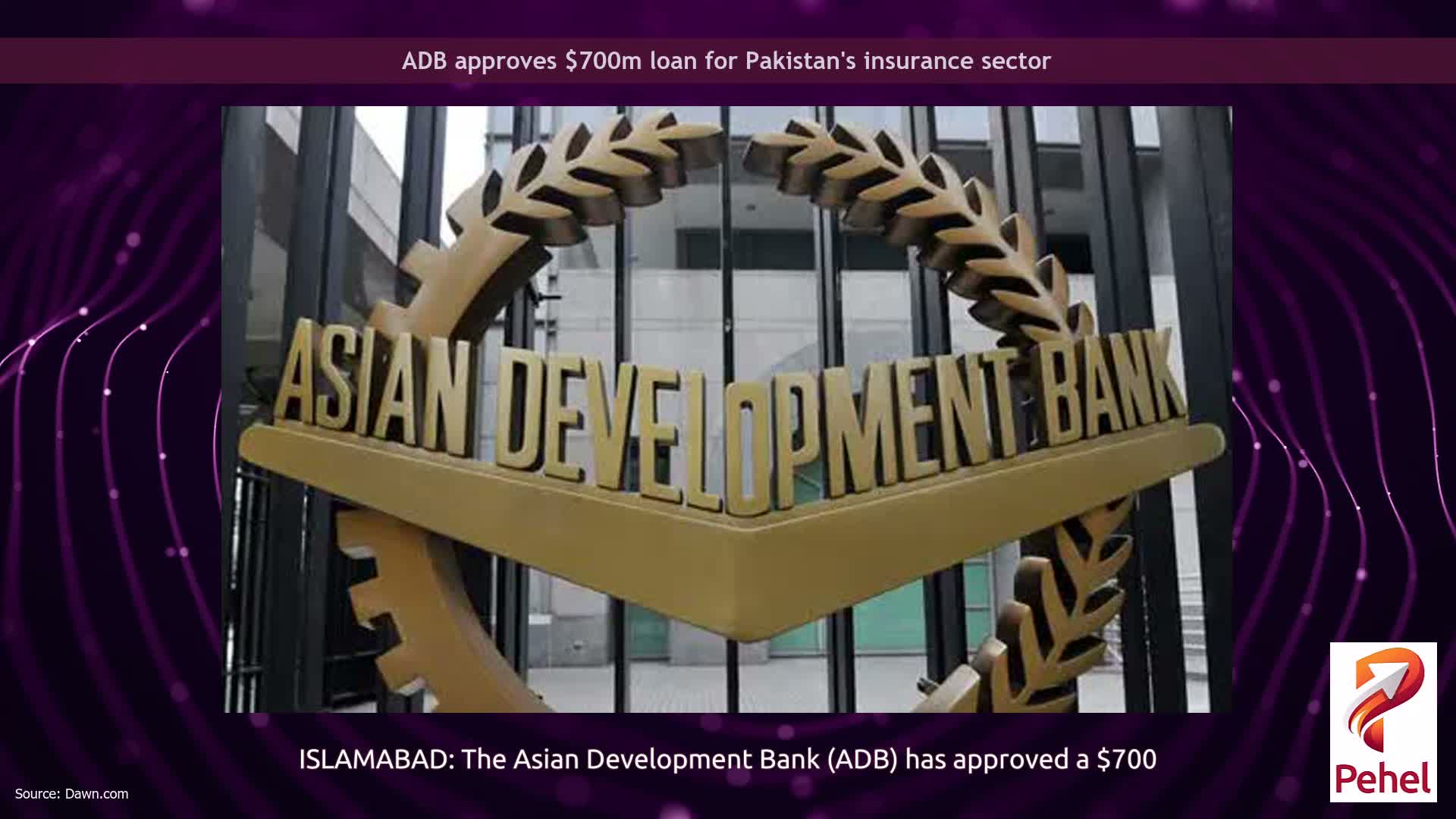 ADB approves $700m loan for Pakistan's insurance sector