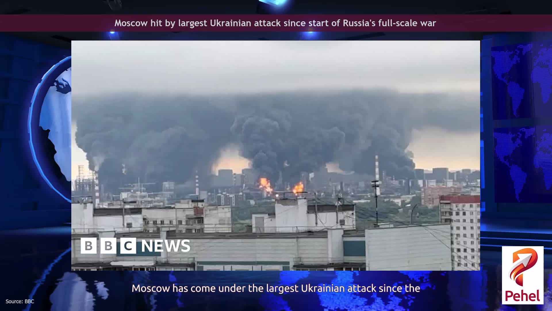 Moscow hit by largest Ukrainian attack since start of Russia's full-scale war