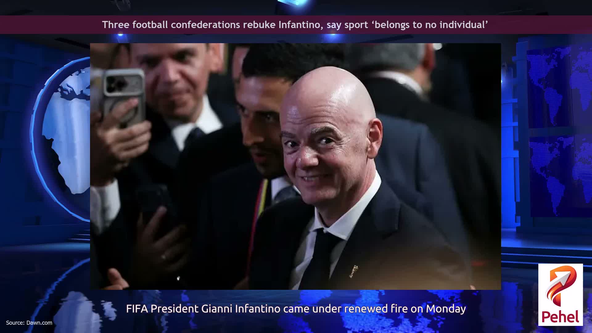 Three football confederations rebuke Infantino, say sport ‘belongs to no individual’