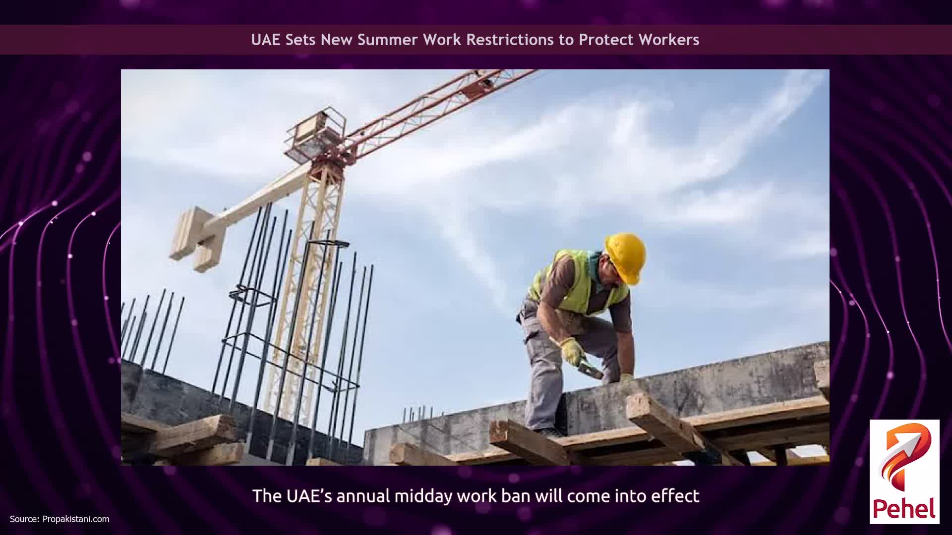 UAE Sets New Summer Work Restrictions to Protect Workers