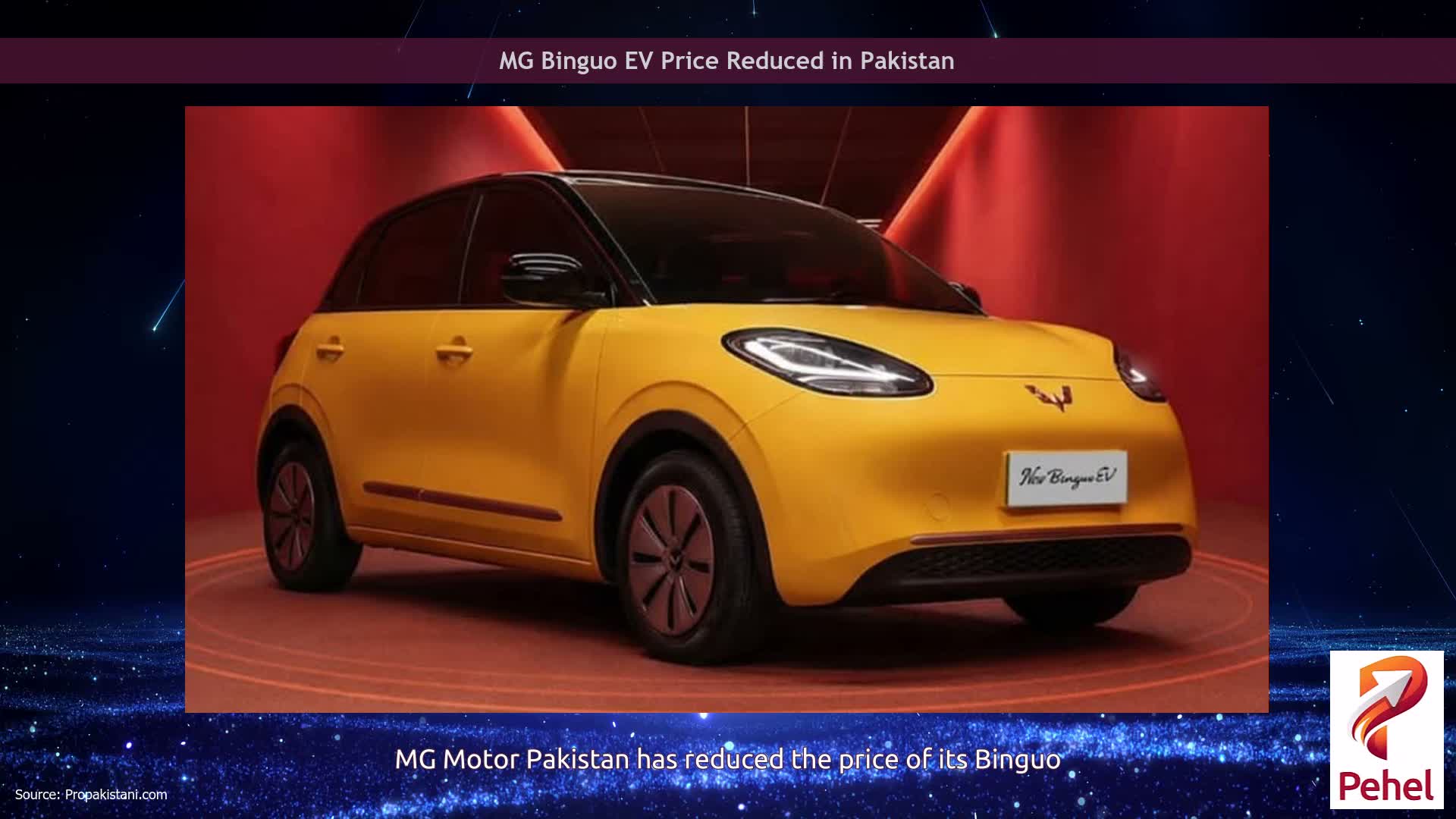 MG Binguo EV Price Reduced in Pakistan