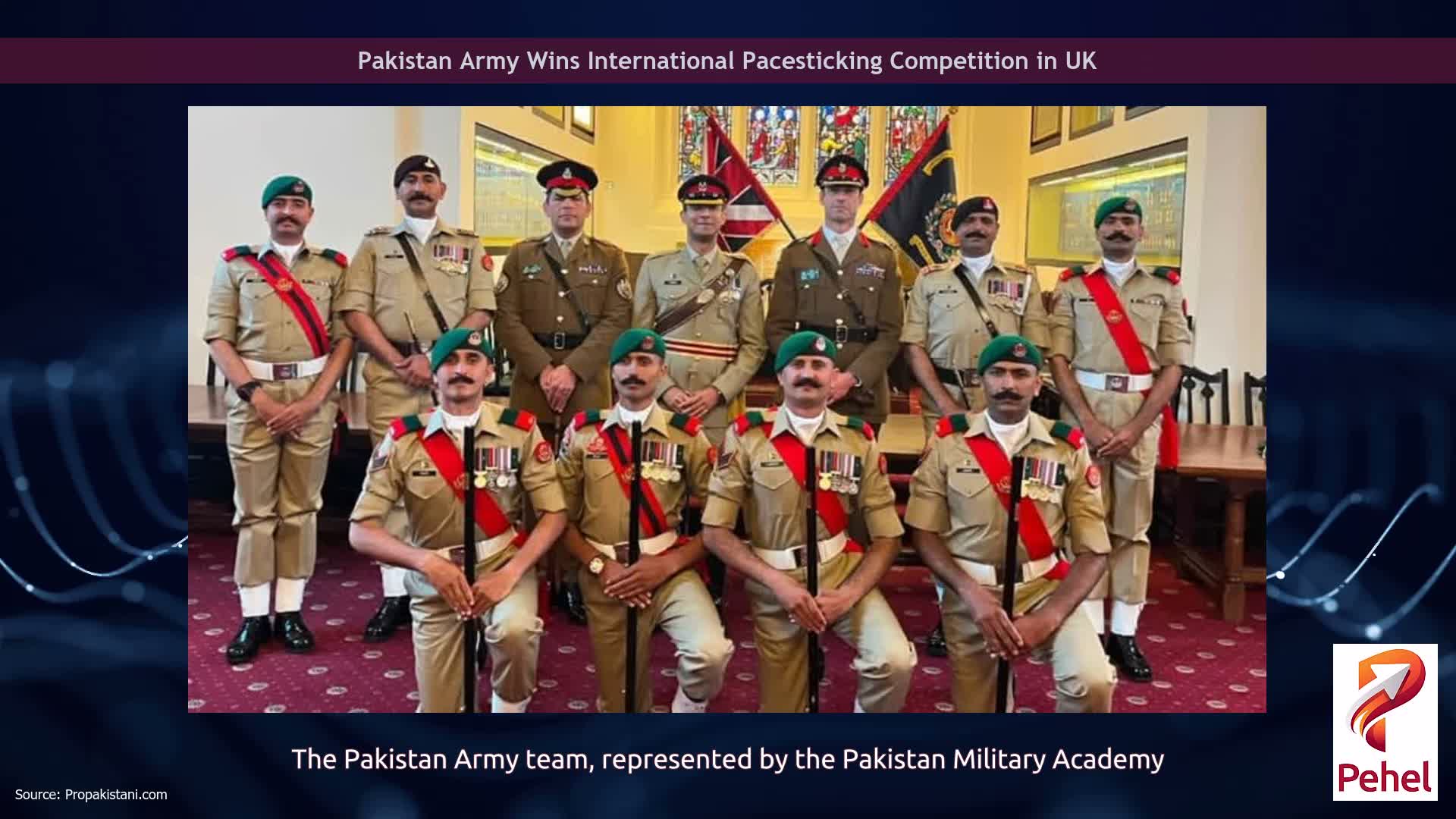 Pakistan Army Wins International Pacesticking Competition in UK