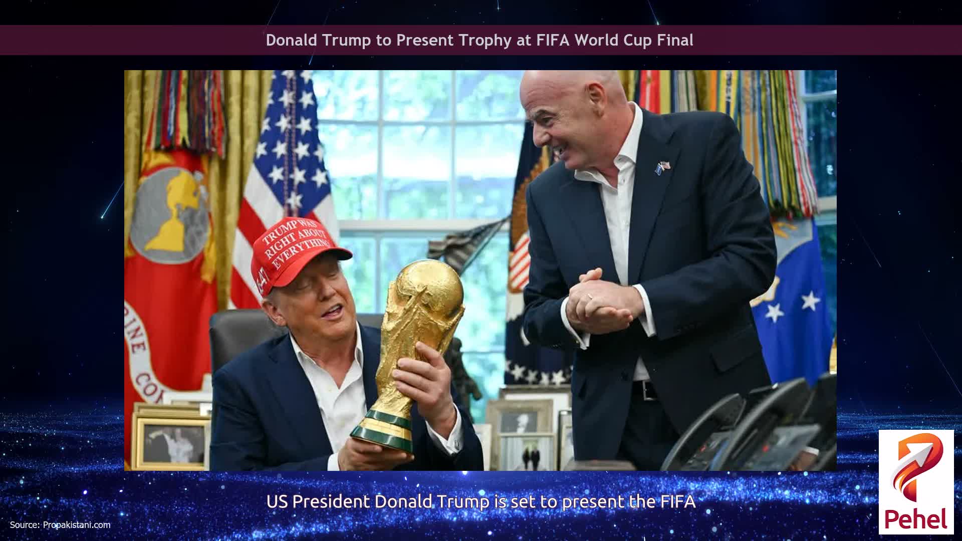 Donald Trump to Present Trophy at FIFA World Cup Final