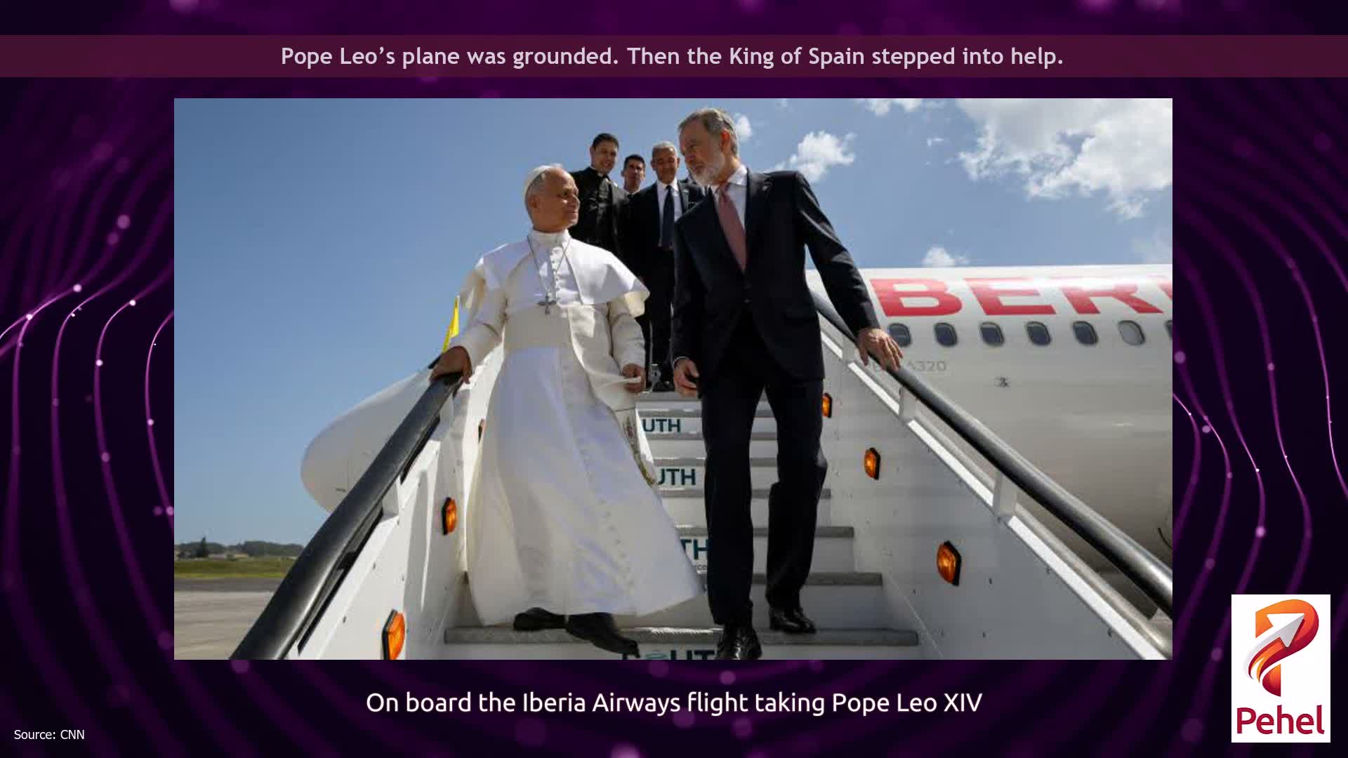 Pope Leo’s plane was grounded. Then the King of Spain stepped into help.