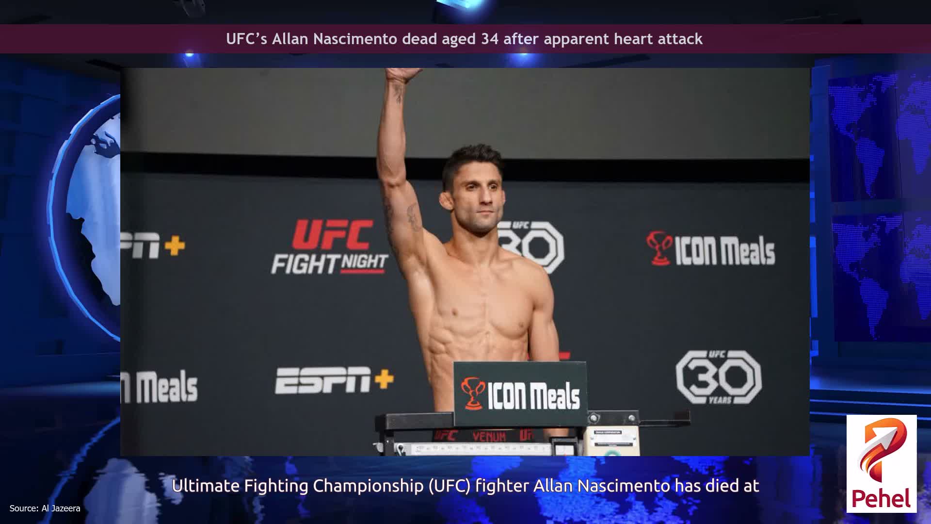 UFC’s Allan Nascimento dead aged 34 after apparent heart attack