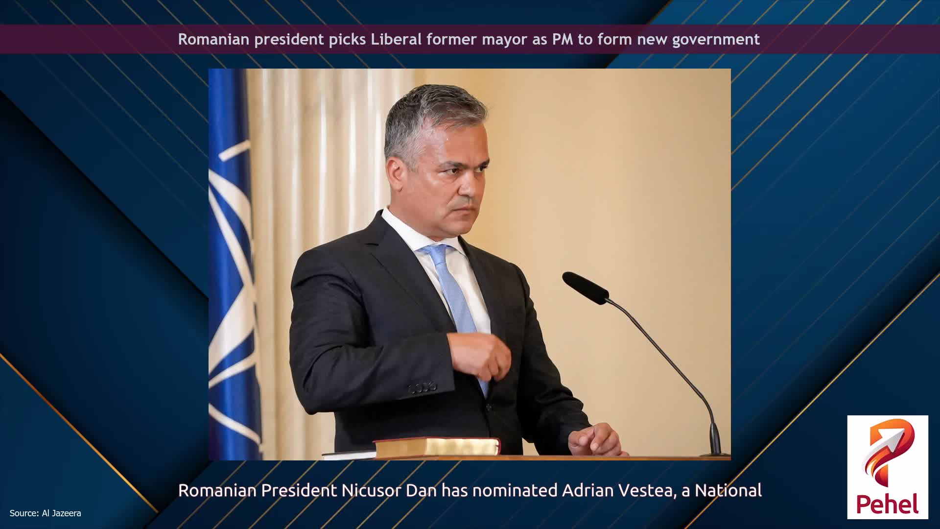 Romanian president picks Liberal former mayor as PM to form new government