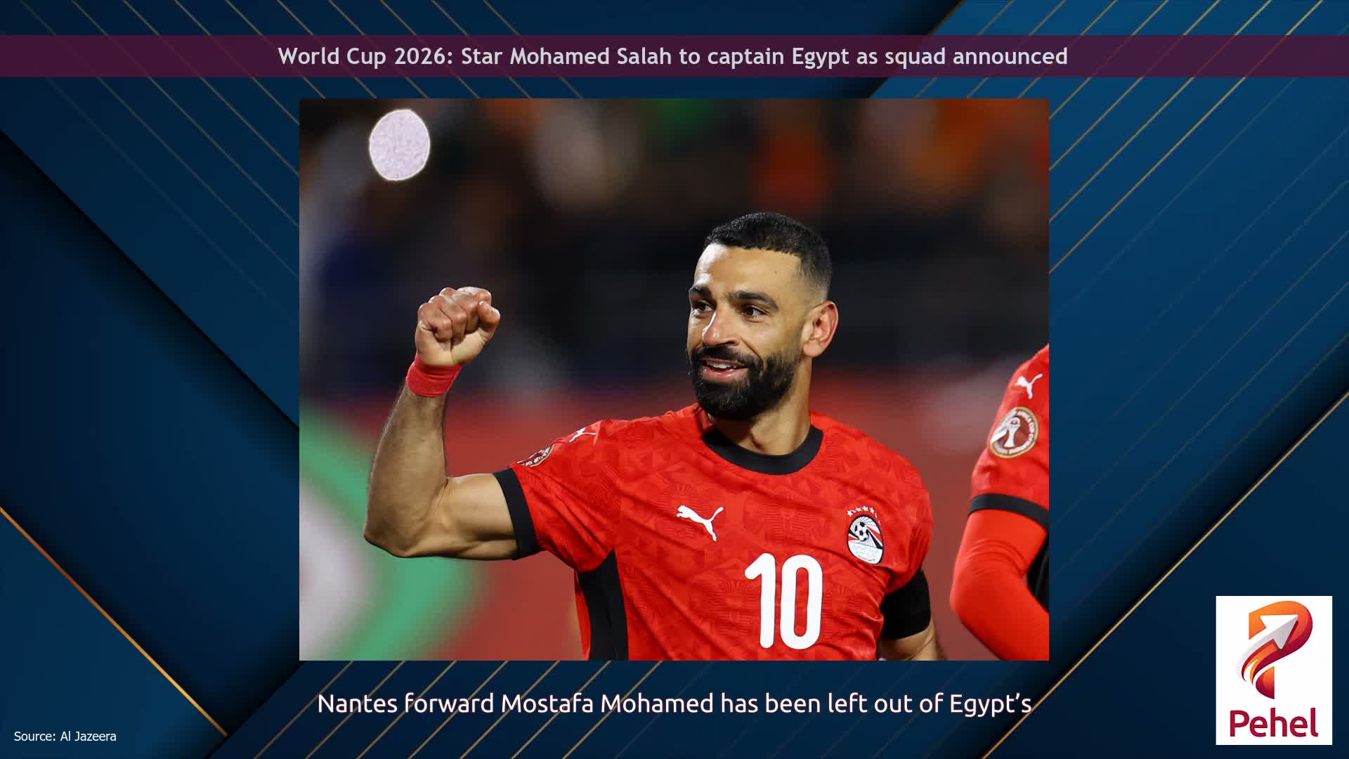 World Cup 2026: Star Mohamed Salah to captain Egypt as squad announced