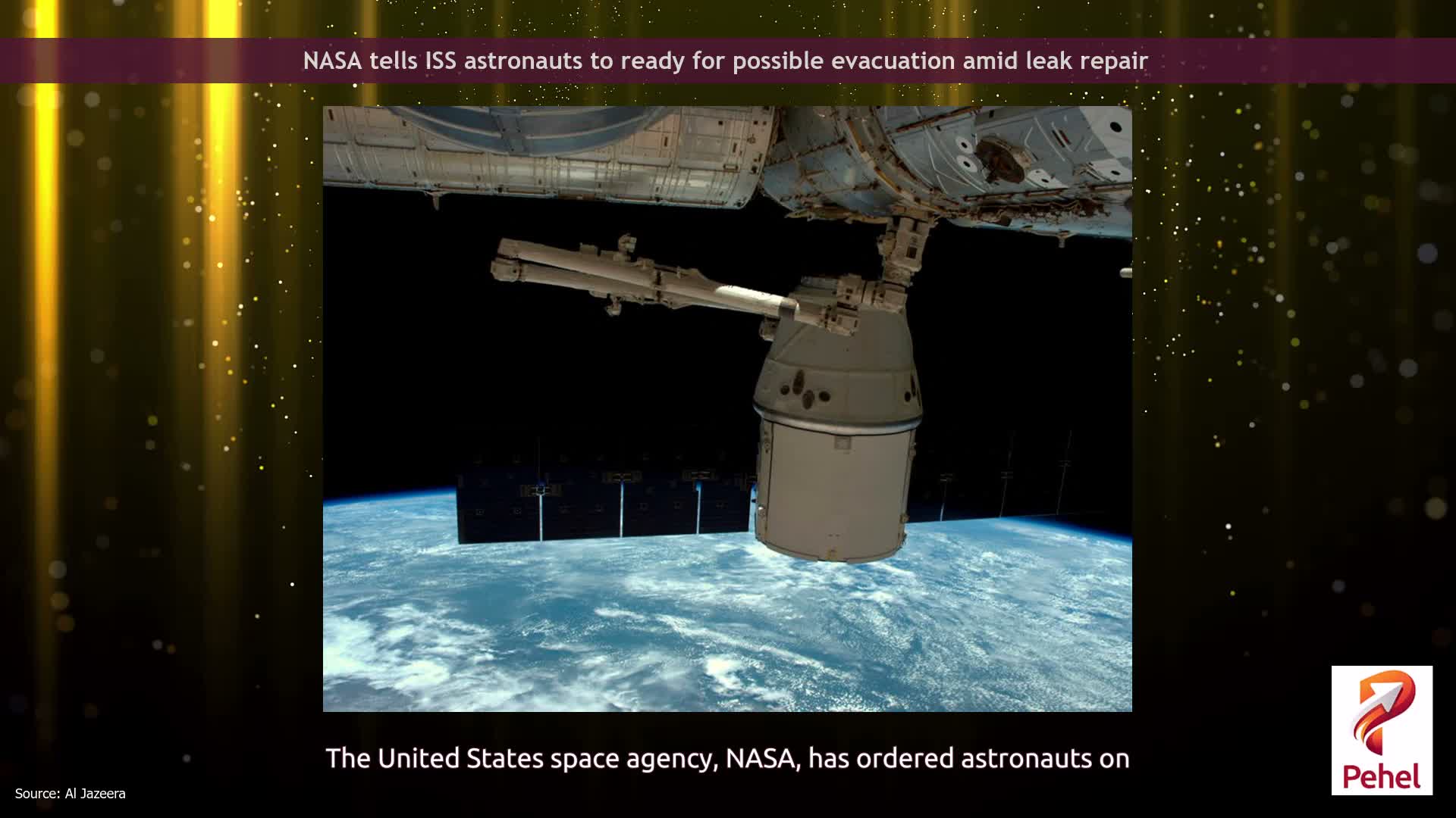 NASA tells ISS astronauts to ready for possible evacuation amid leak repair