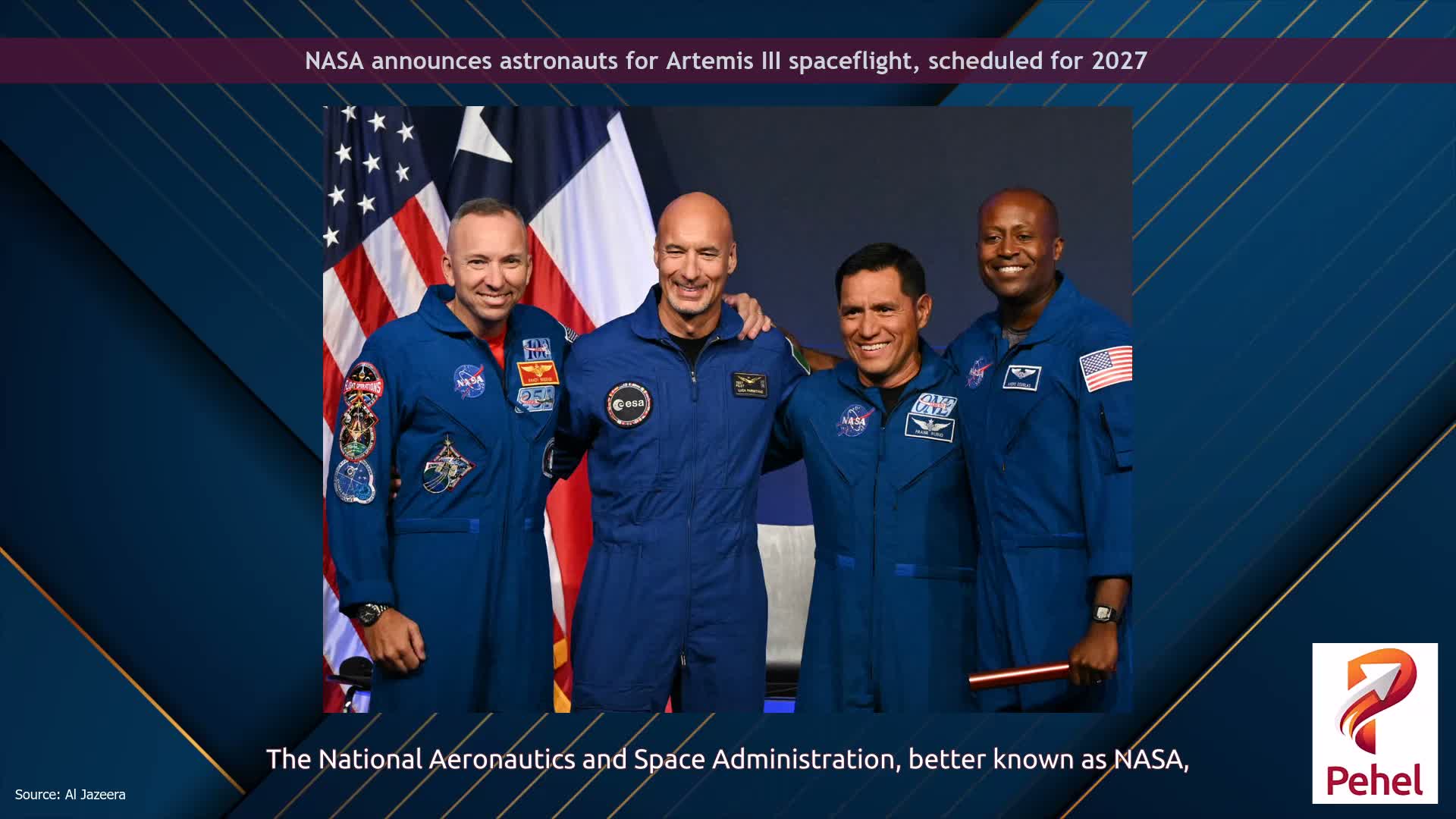 NASA announces astronauts for Artemis III spaceflight, scheduled for 2027