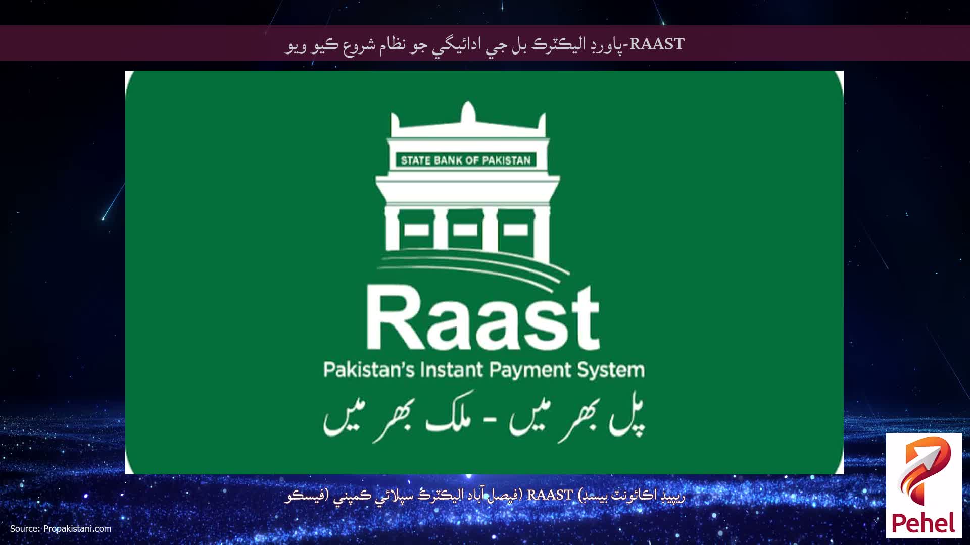 RAAST-پاورڊ اليڪٽرڪ بل جي ادائيگي جو نظام شروع ڪيو ويو