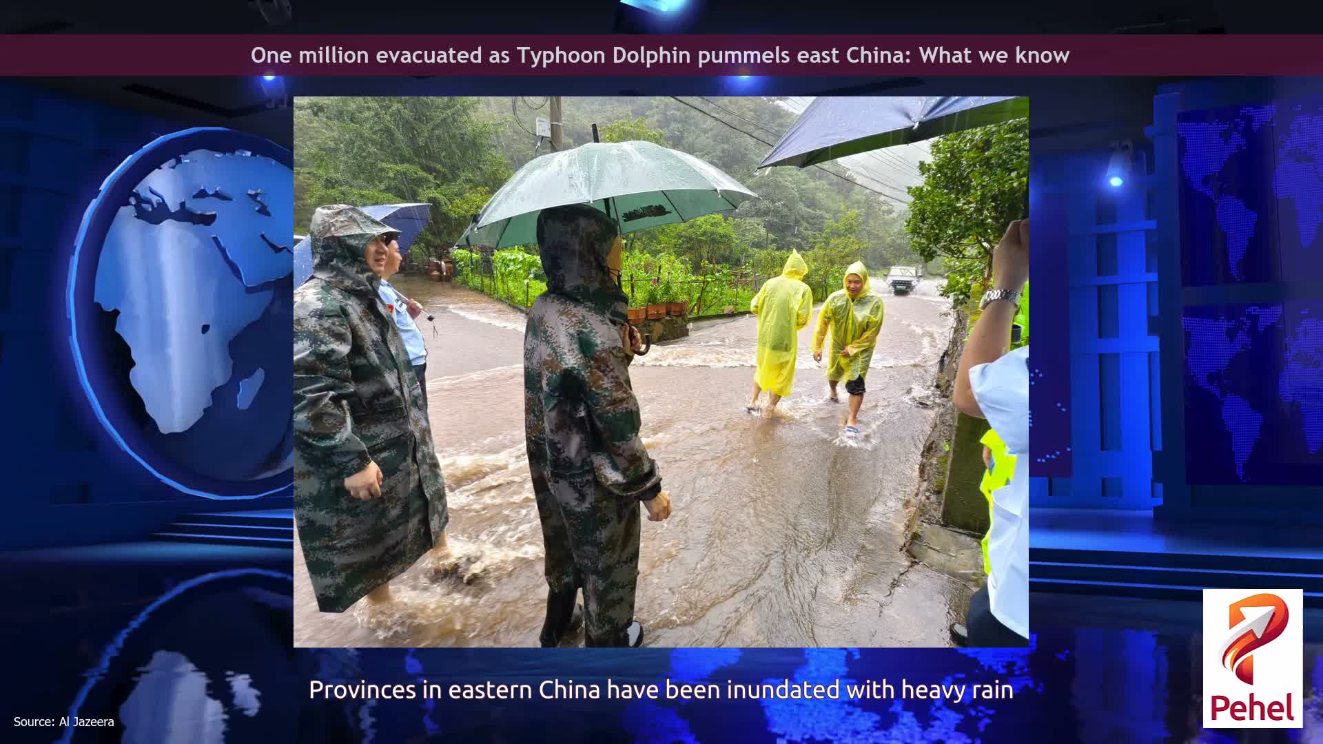 One million evacuated as Typhoon Dolphin pummels east China: What we know