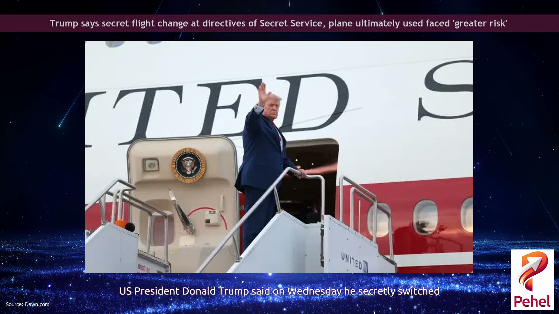 Trump says secret flight change at directives of Secret Service, plane ultimately used faced 'greater risk'