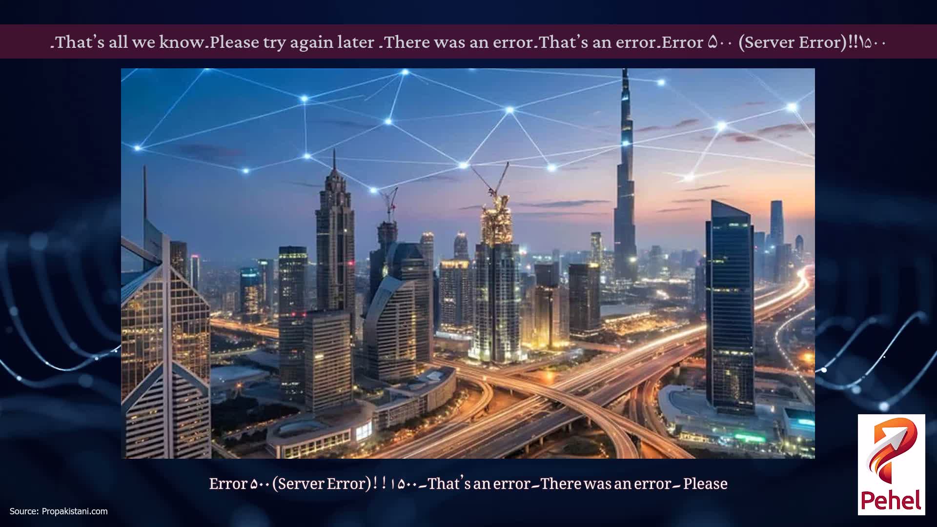Error ۵۰۰ (Server Error)!!۱۵۰۰۔That’s an error۔There was an error۔ Please try again later۔That’s all we know۔