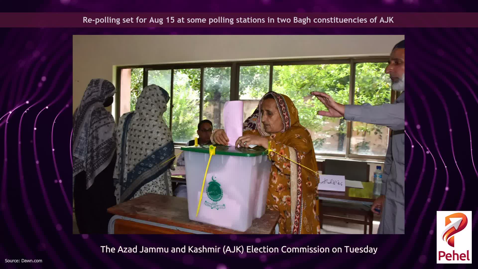 Re-polling set for Aug 15 at some polling stations in two Bagh constituencies of AJK