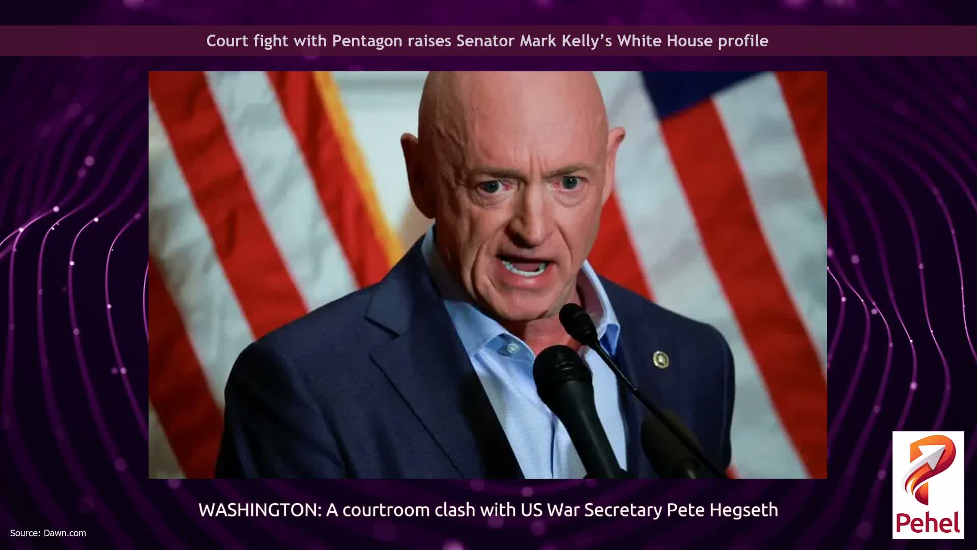 Court fight with Pentagon raises Senator Mark Kelly’s White House profile