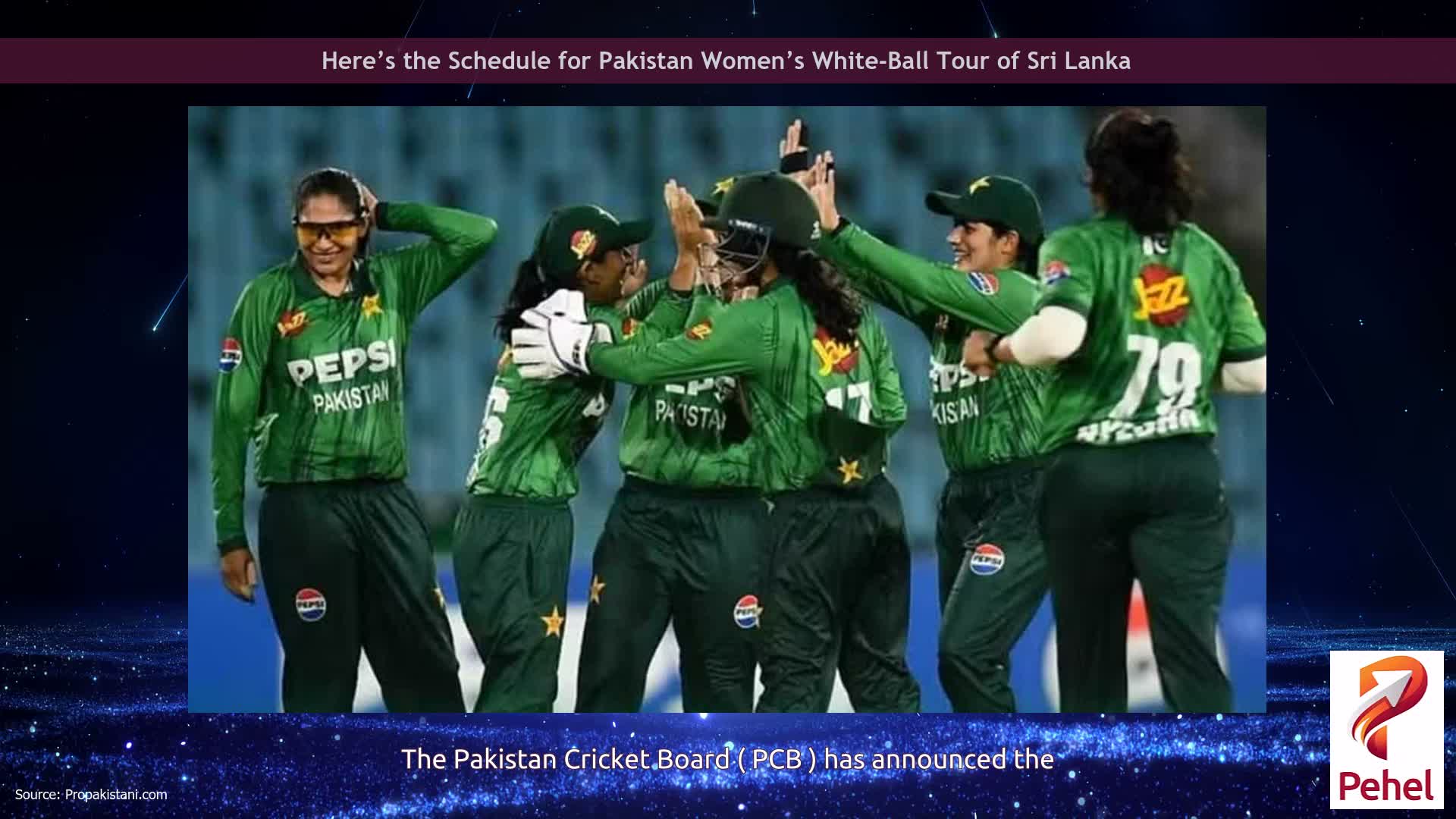 Here’s the Schedule for Pakistan Women’s White-Ball Tour of Sri Lanka