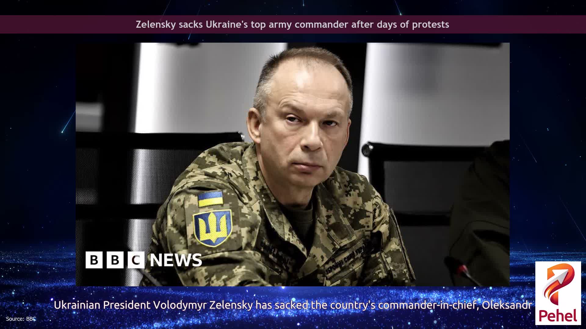 Zelensky sacks Ukraine's top army commander after days of protests