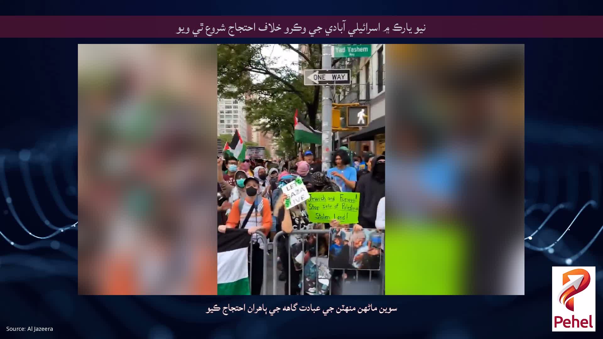 نيو يارڪ ۾ اسرائيلي آبادي جي وڪرو خلاف احتجاج شروع ٿي ويو