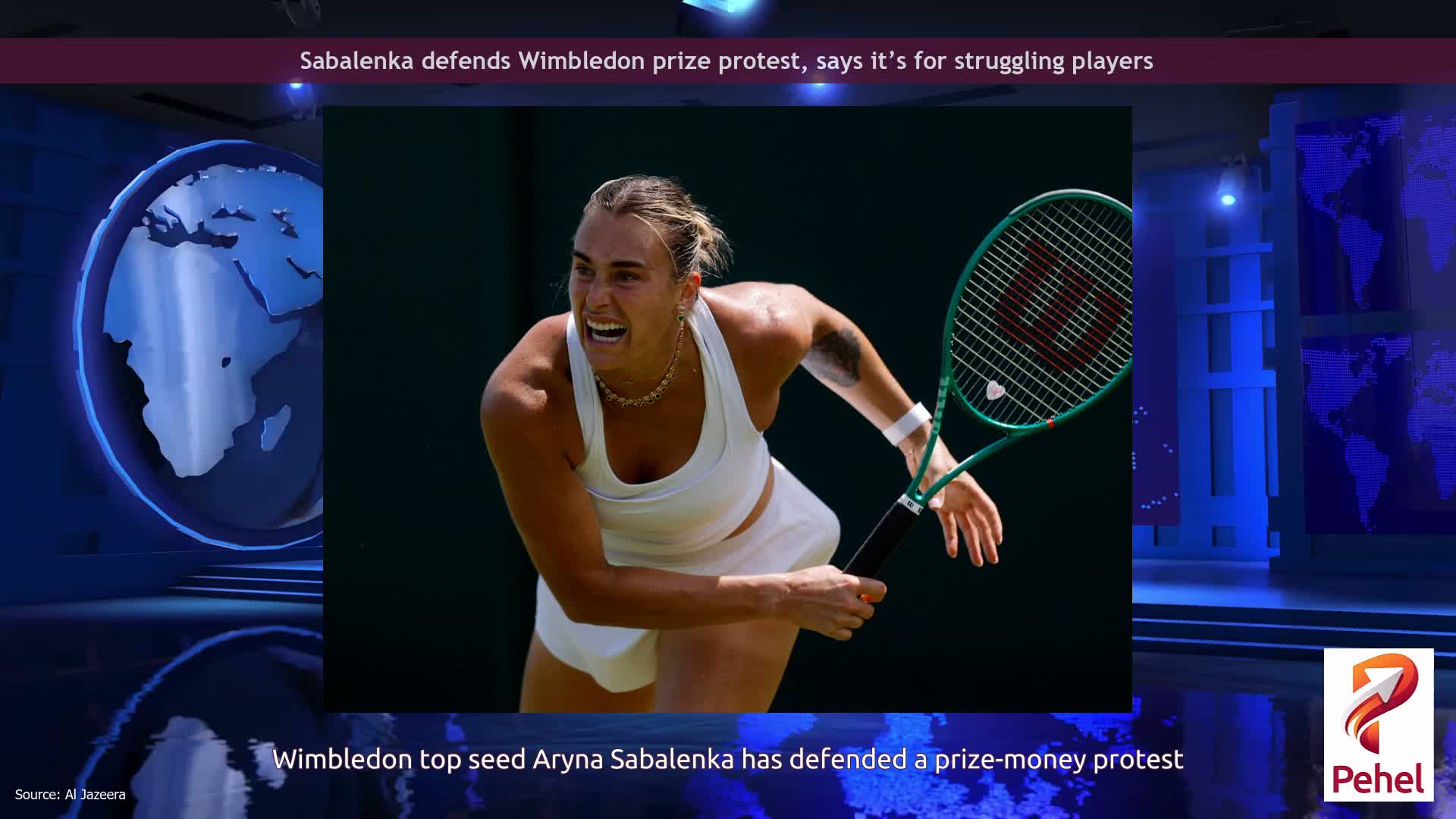 Sabalenka defends Wimbledon prize protest, says it’s for struggling players