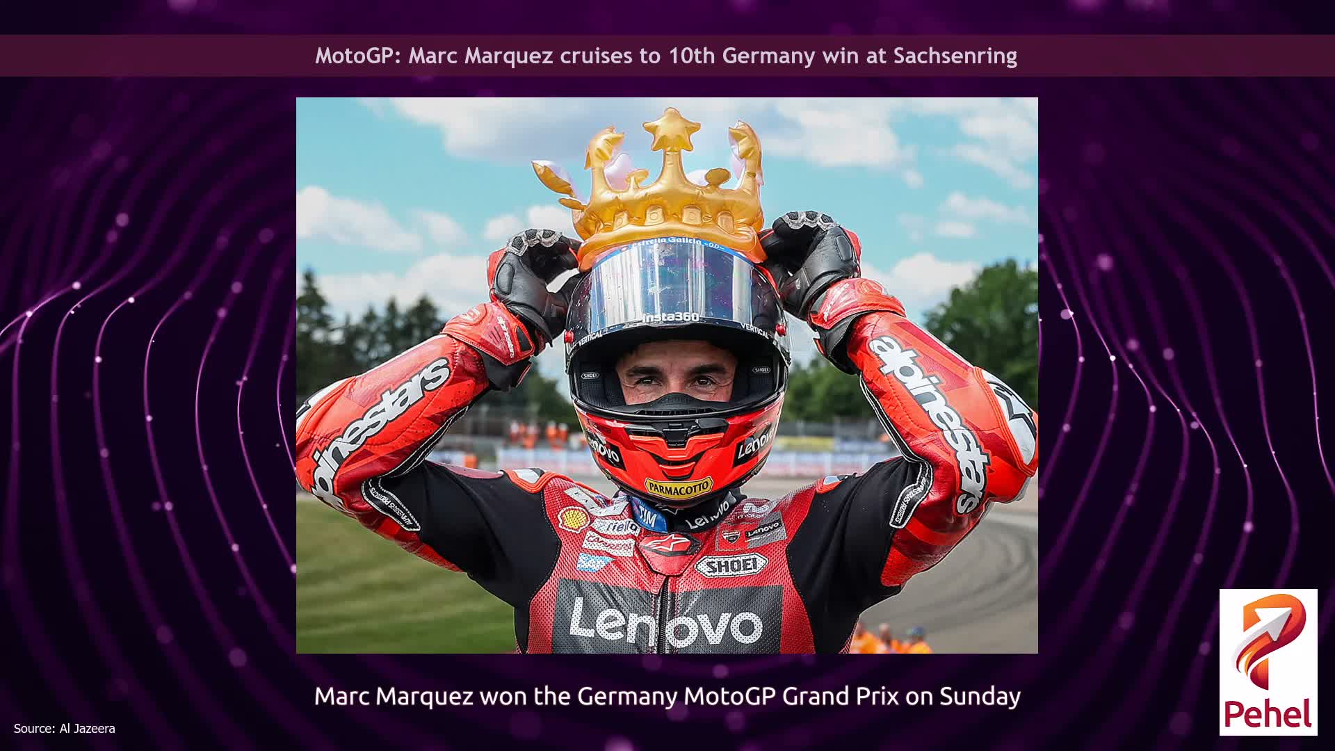 MotoGP: Marc Marquez cruises to 10th Germany win at Sachsenring