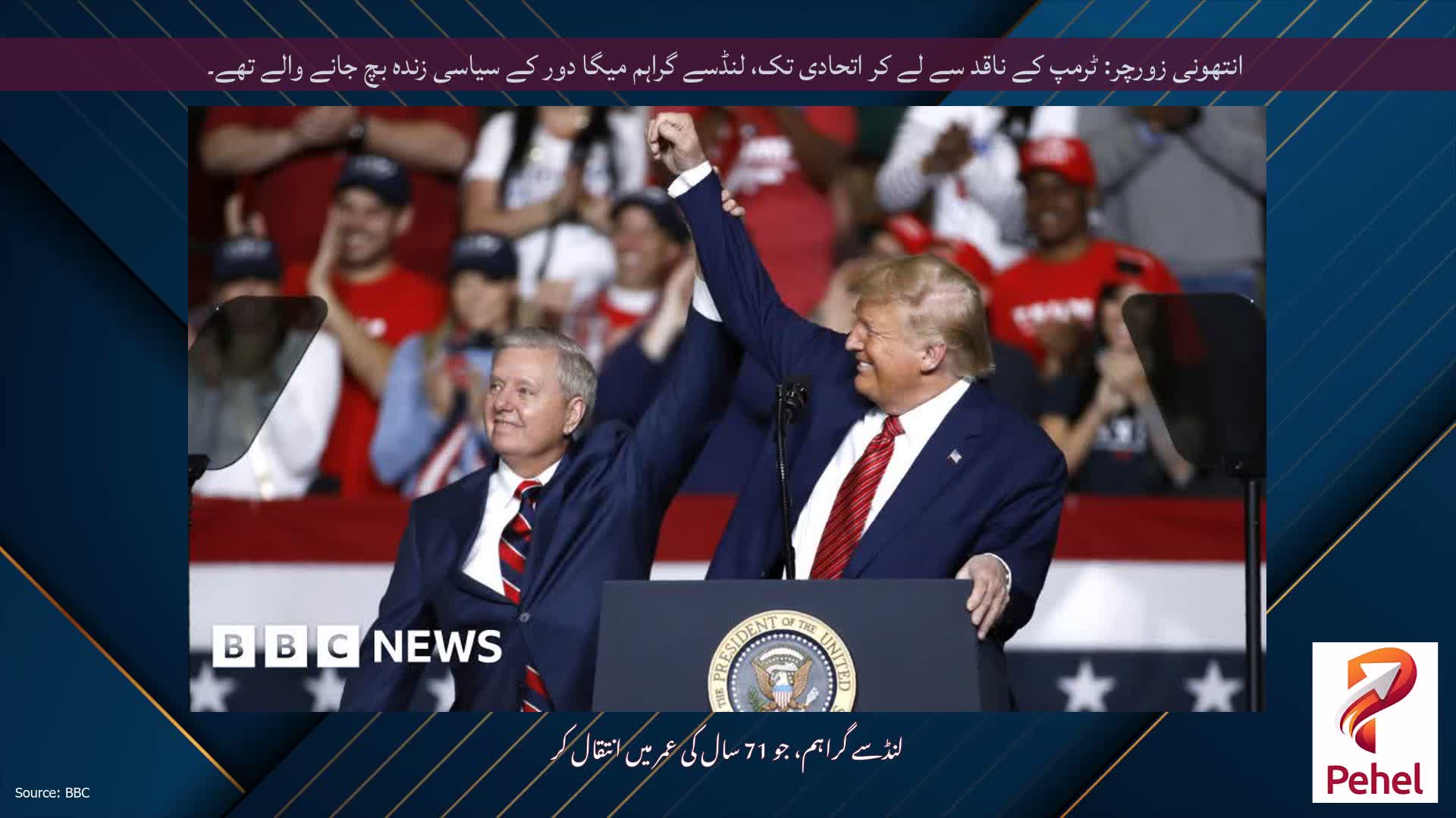 انتھونی زورچر: ٹرمپ کے ناقد سے لے کر اتحادی تک، لنڈسے گراہم میگا دور کے سیاسی زندہ بچ جانے والے تھے۔